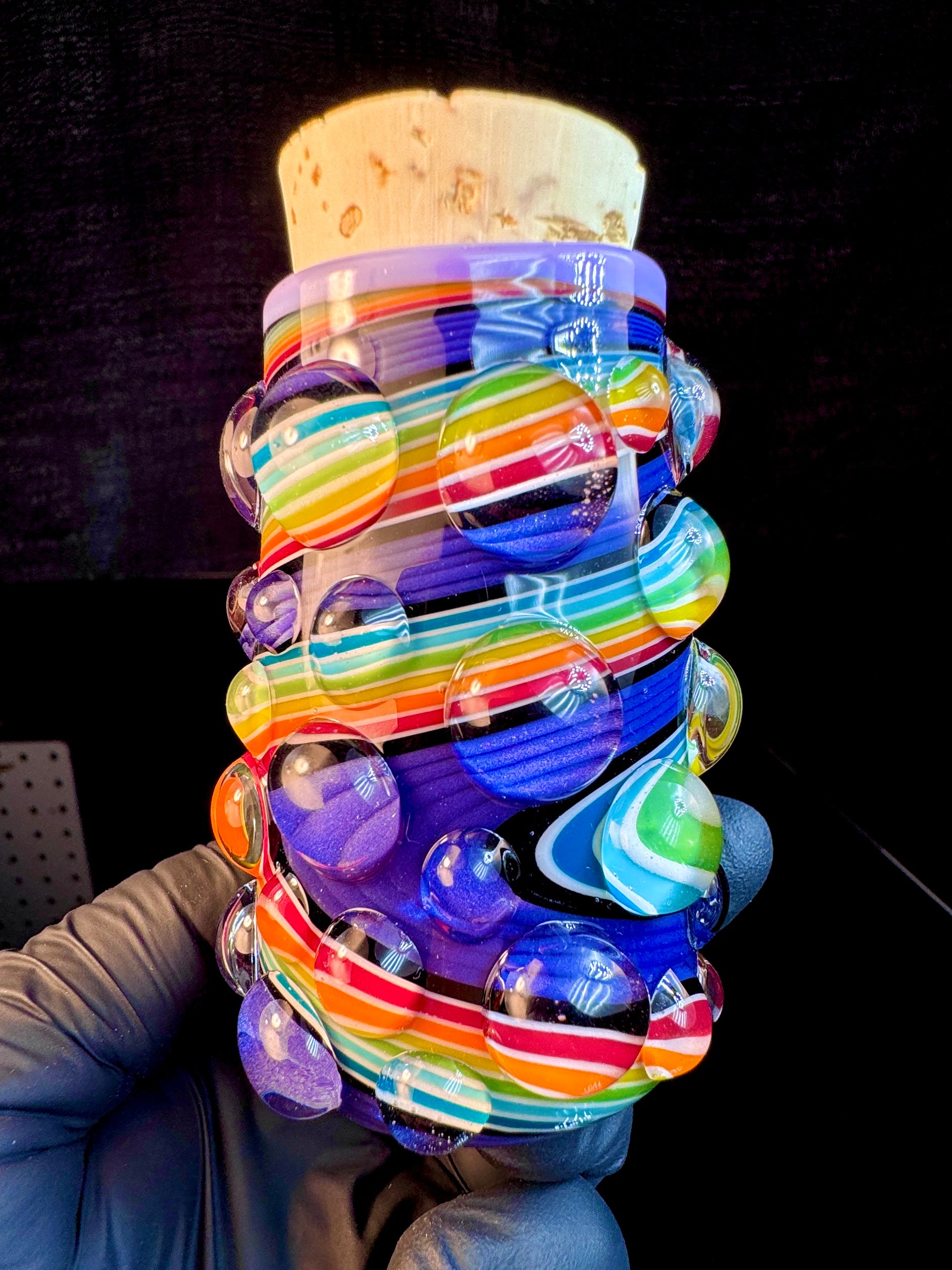 Purple urple rainbow nug jar