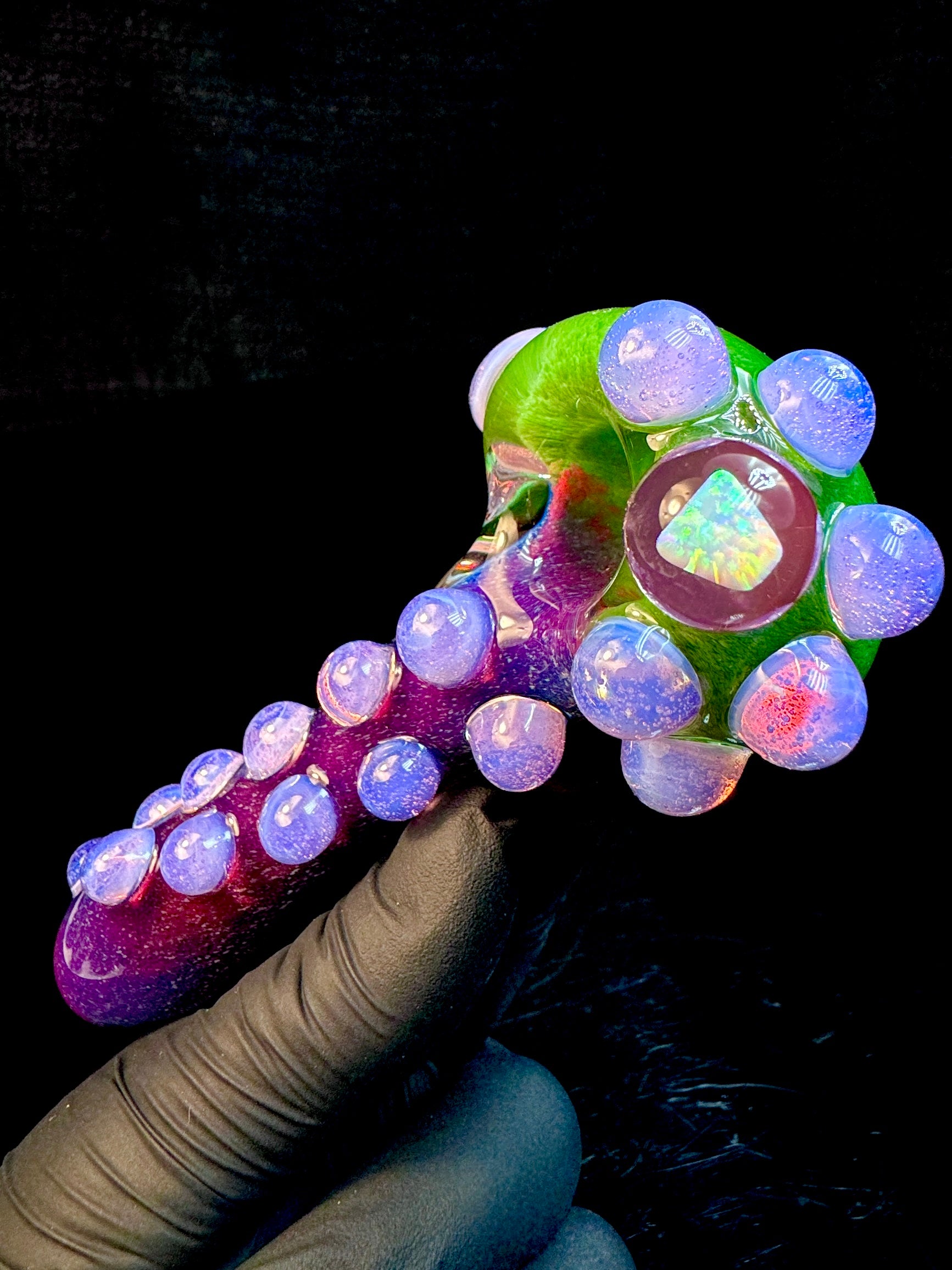 Prime Jade x Midnight magenta opal pipe