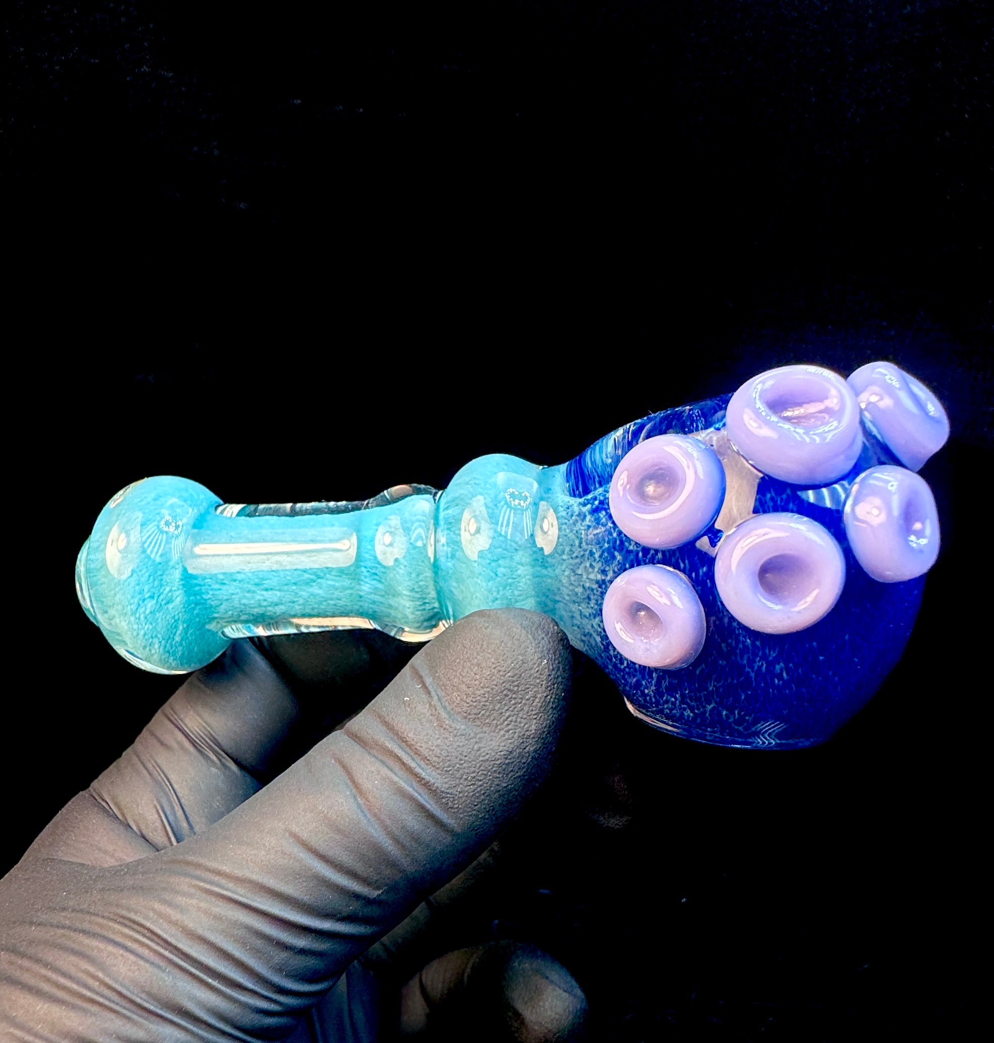 Royal blue x aqua tentacle pipe