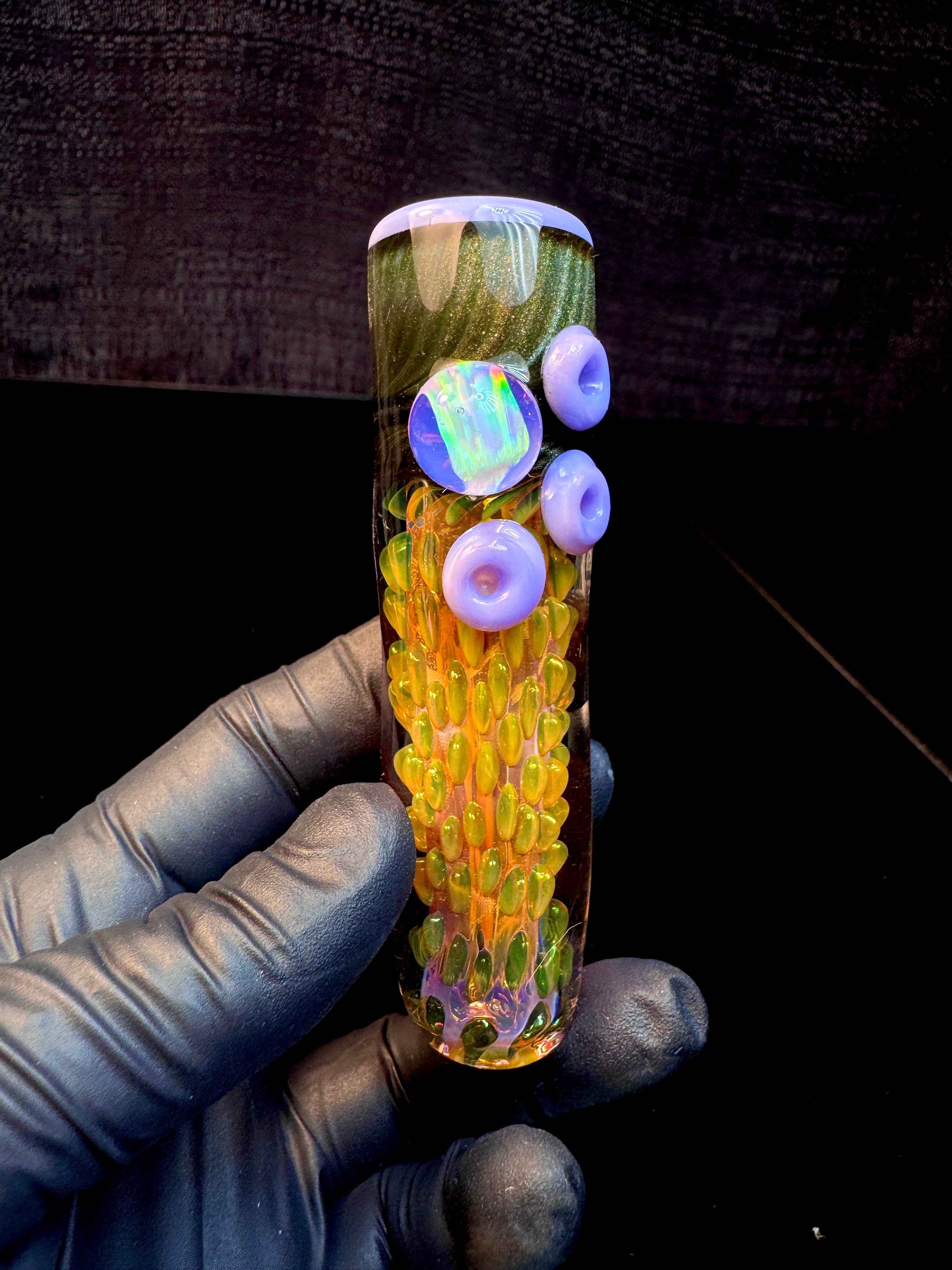 Electrum x gold fume x milky purple opal brickhouse chillum