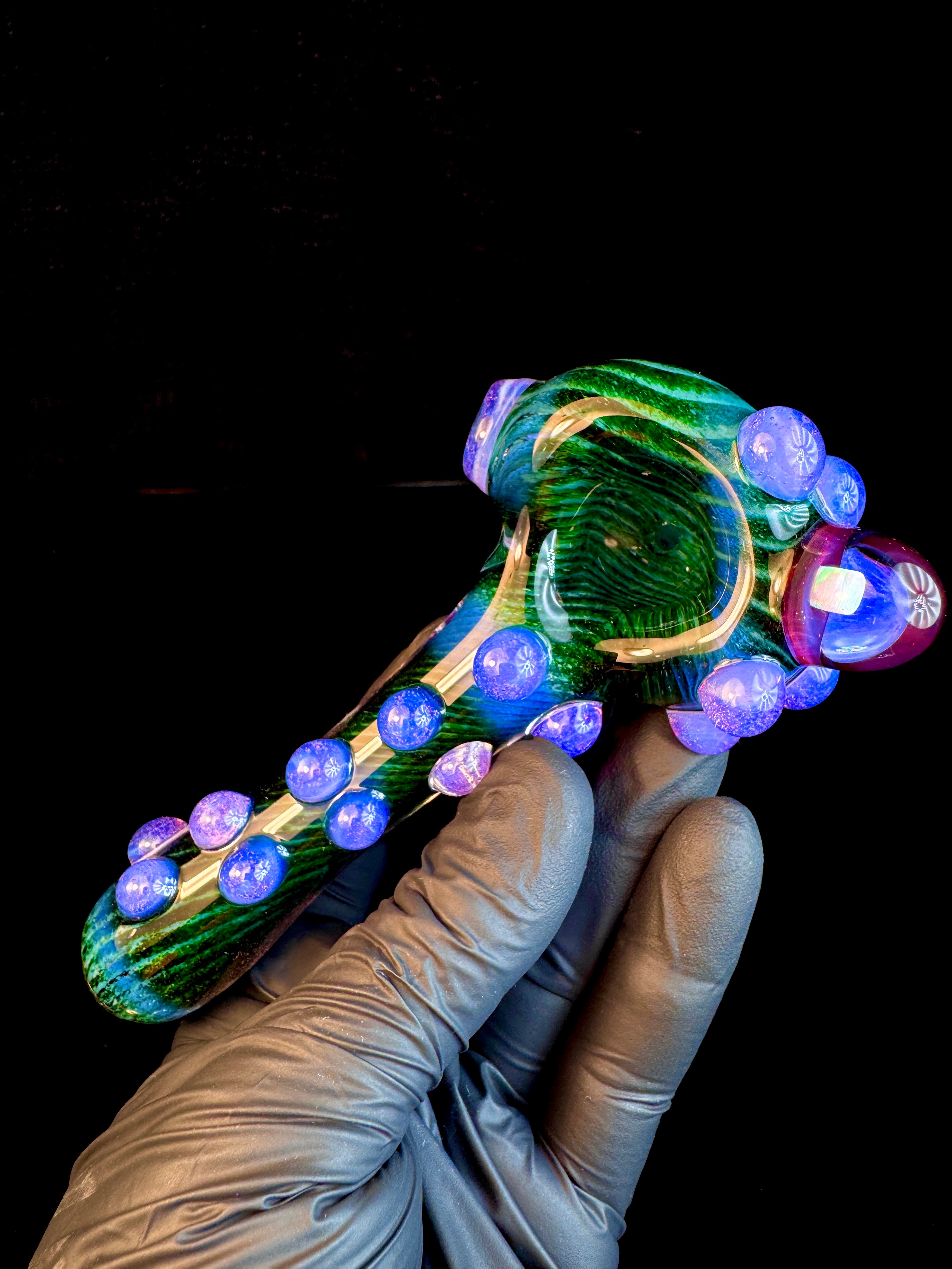Exp x Blue Spruce striped opal pipe