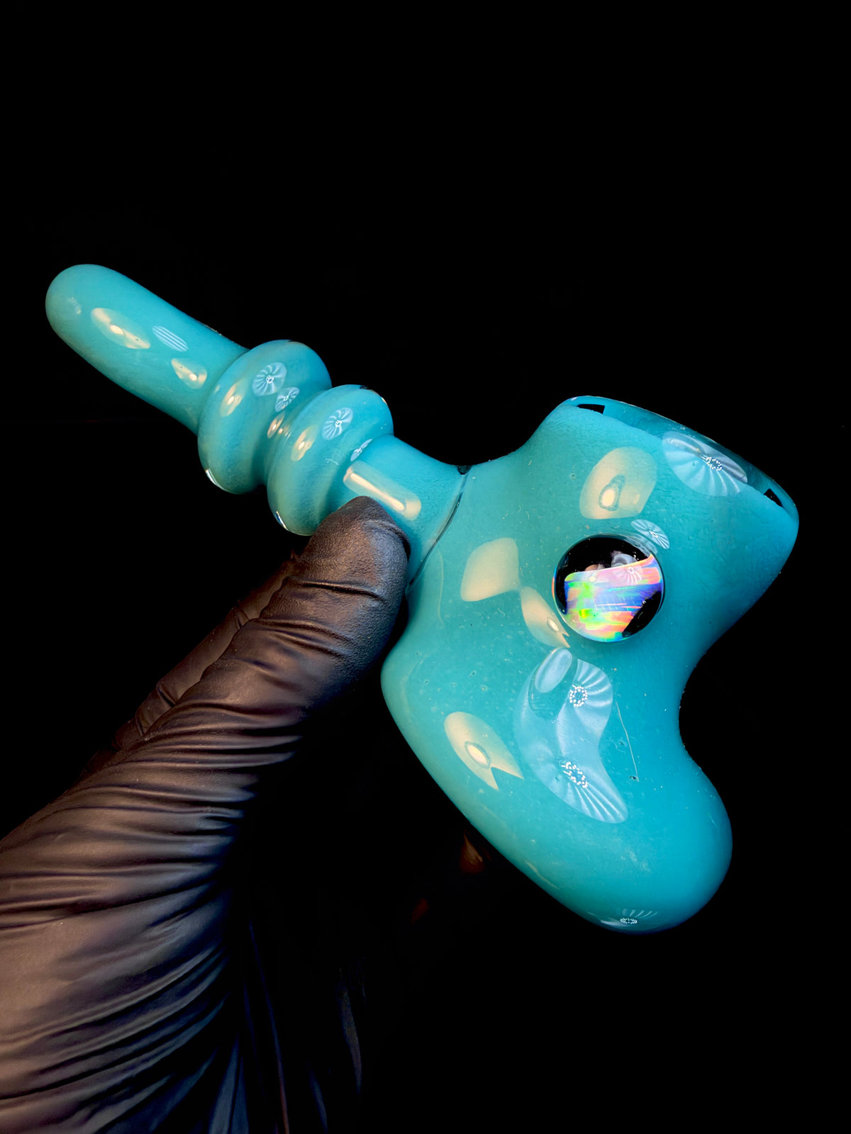 Opaque aqua opal hammer