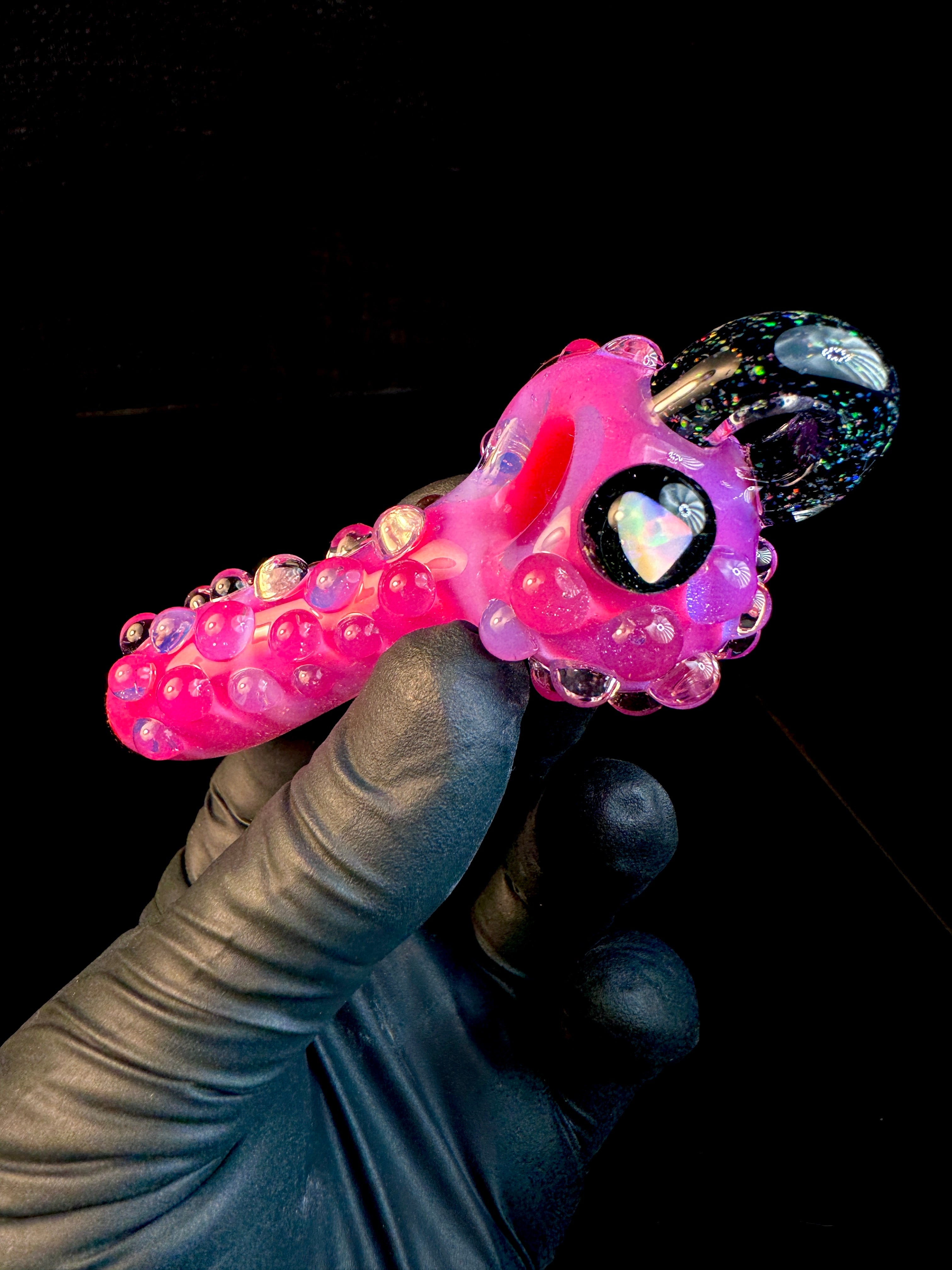 Cosmic bubblegum opal pendy