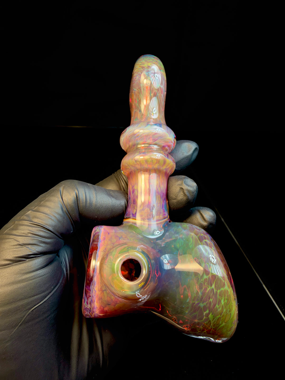 Burnt amber opal hammer