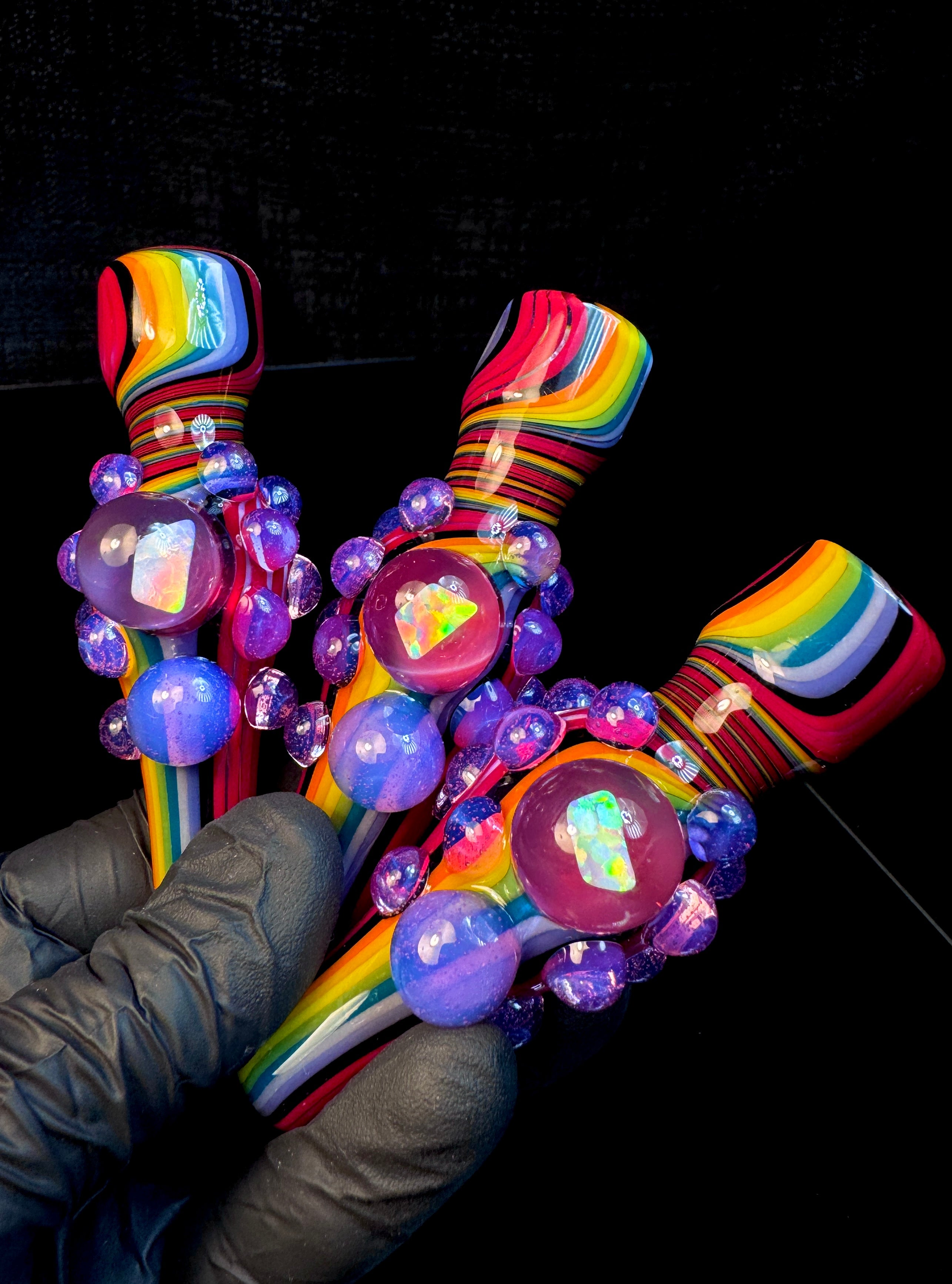 Cherry rainbow x pink slyme opal chillum