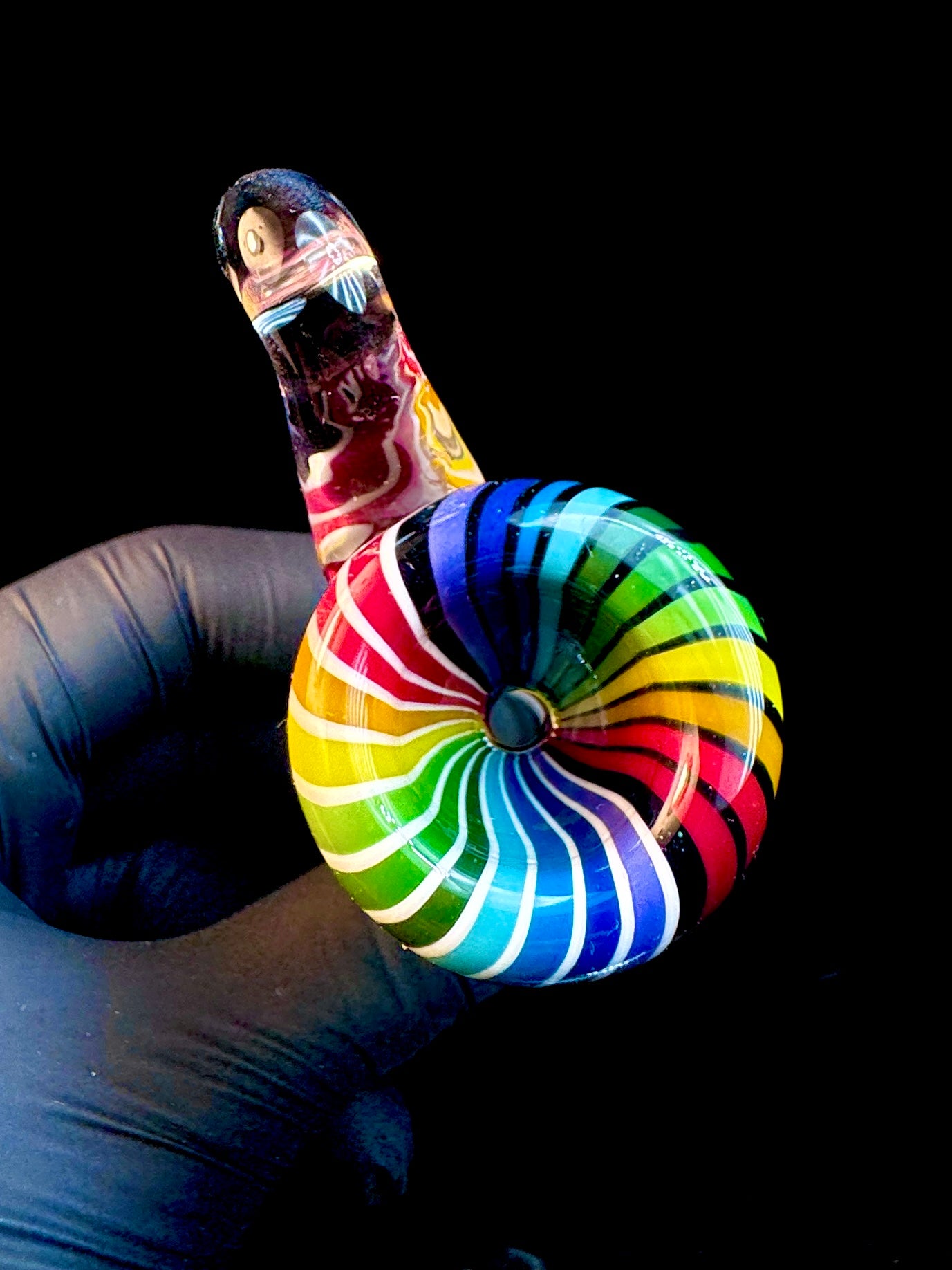 19mm Rainbow pinstripe fade handle bowl