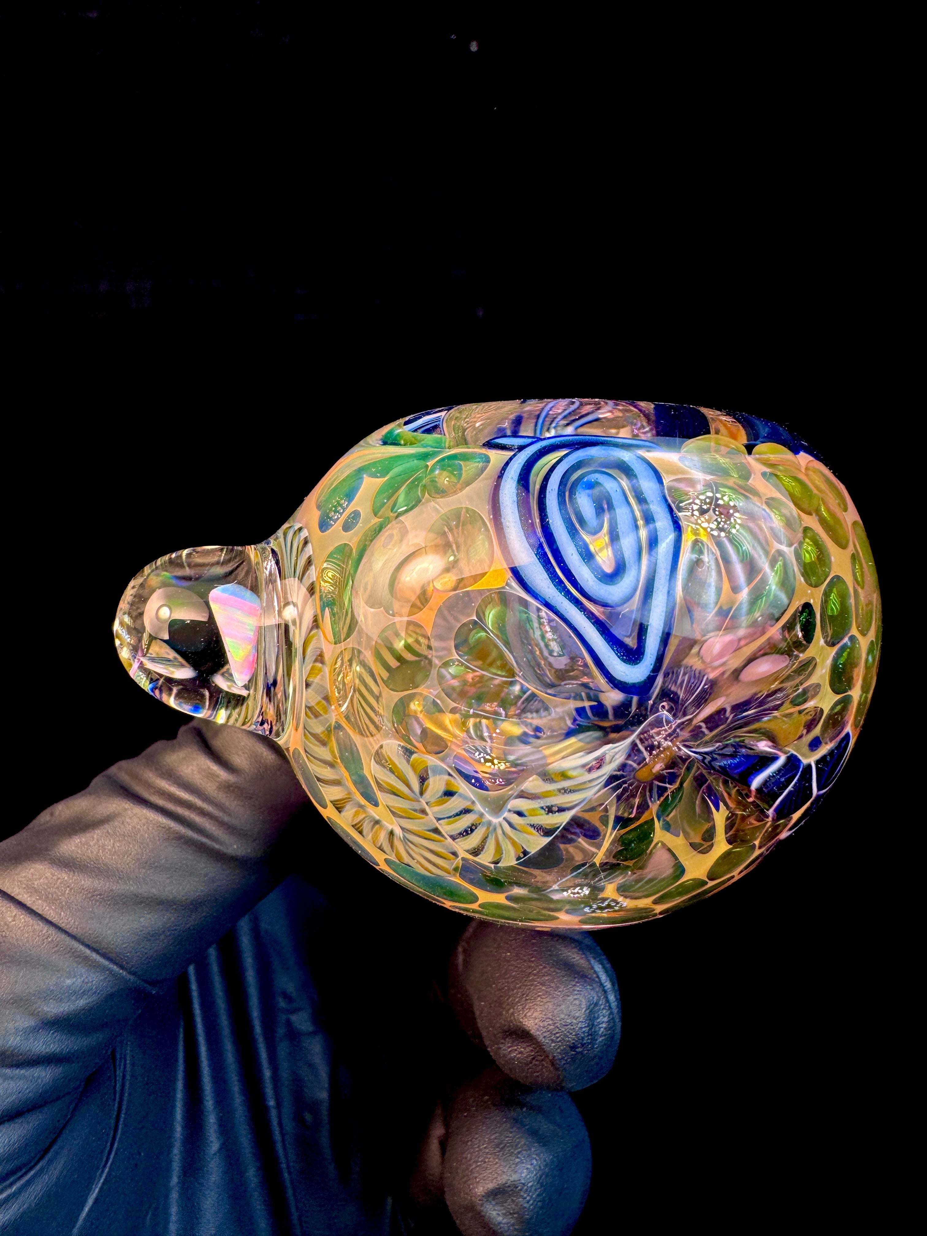Gold Cane fumed opal spoon