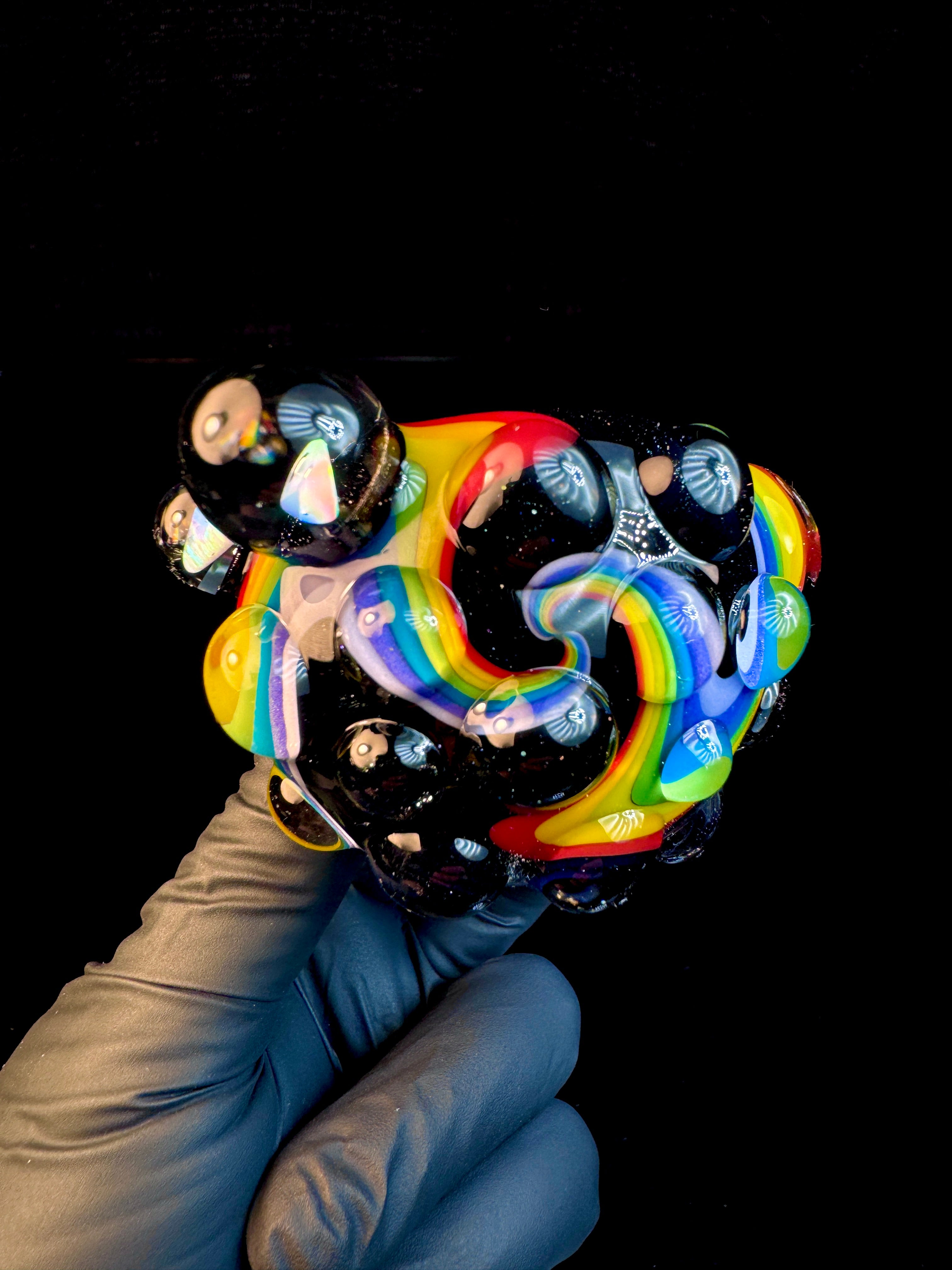 Twisted opal spoon