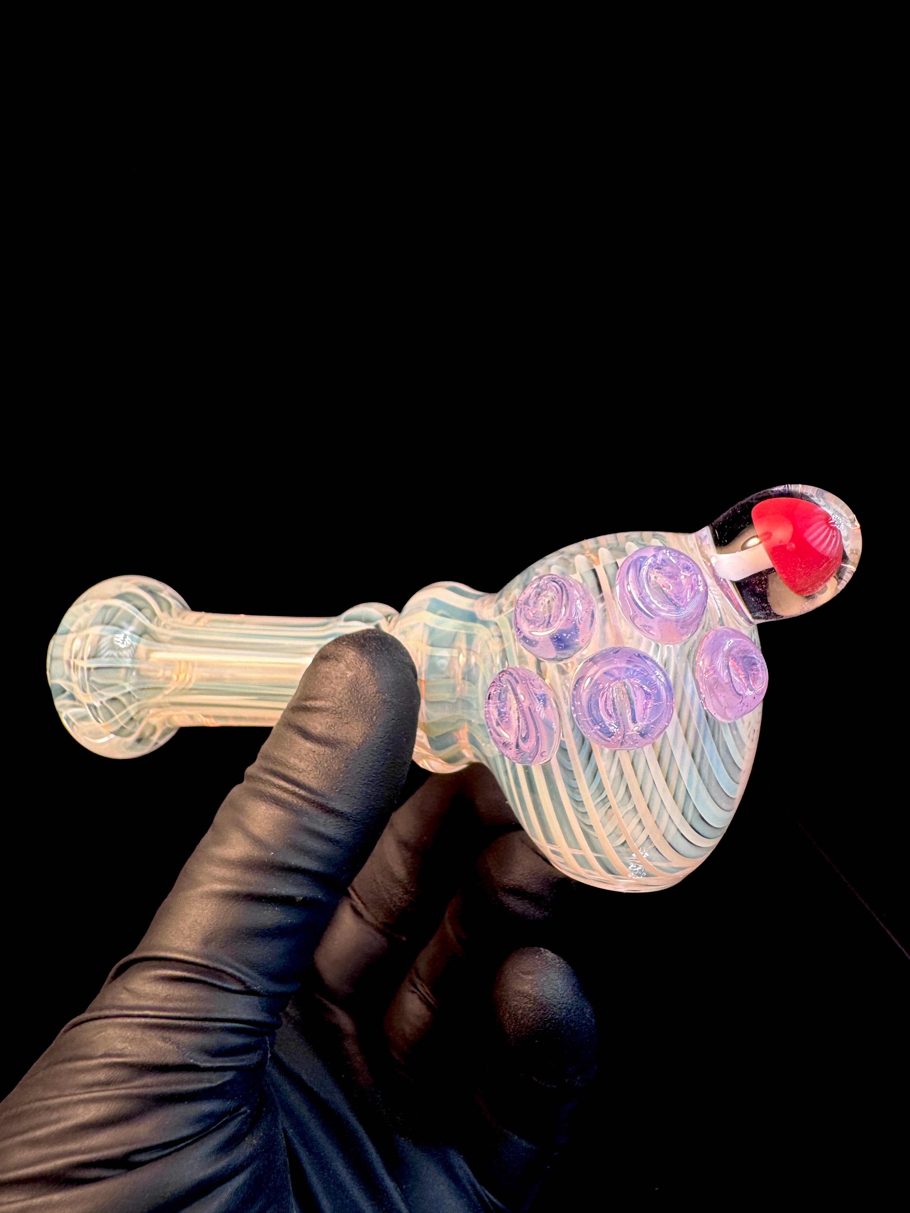 Fumed linework mushroom spoon