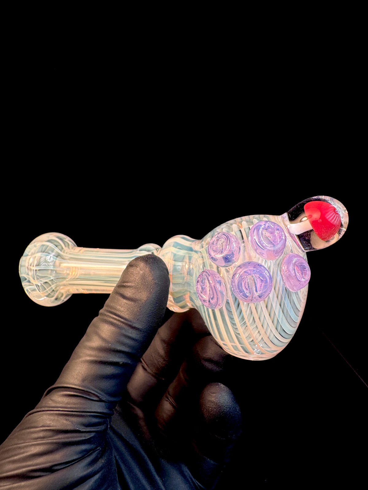 Fumed linework mushroom spoon
