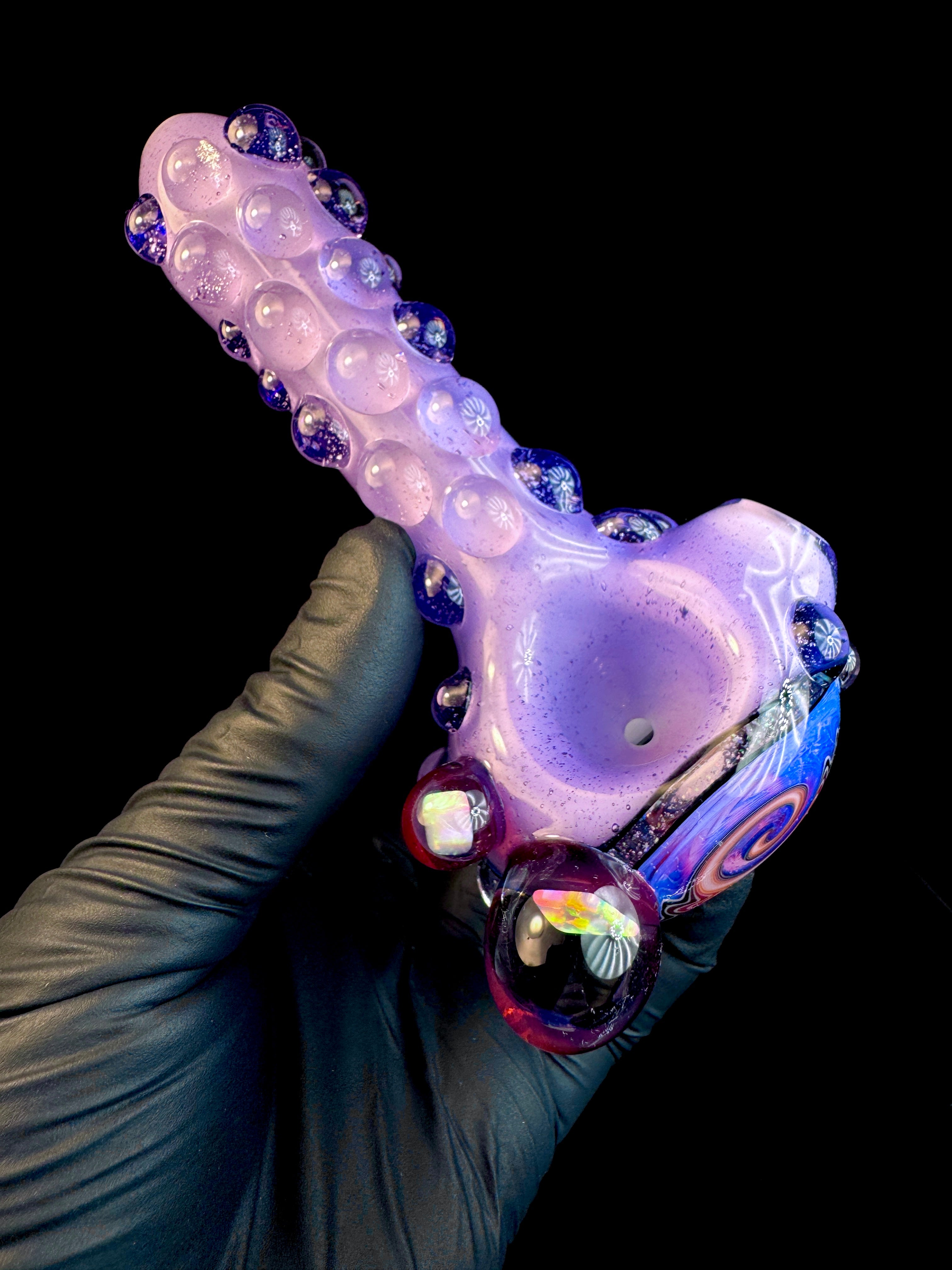Purple Prince Wigwag Opal Spoon