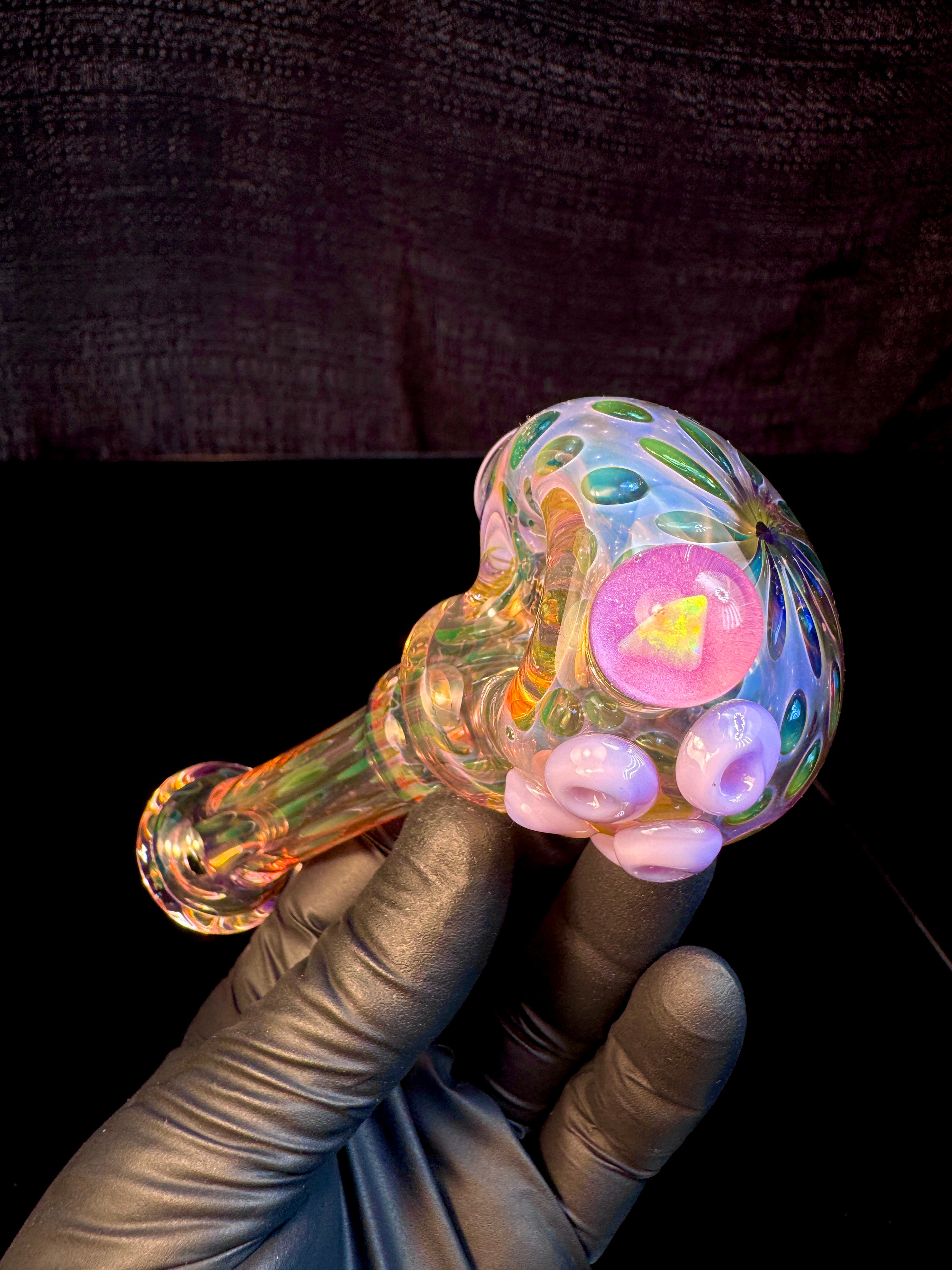 Silver Fume opal spoon x milky pink