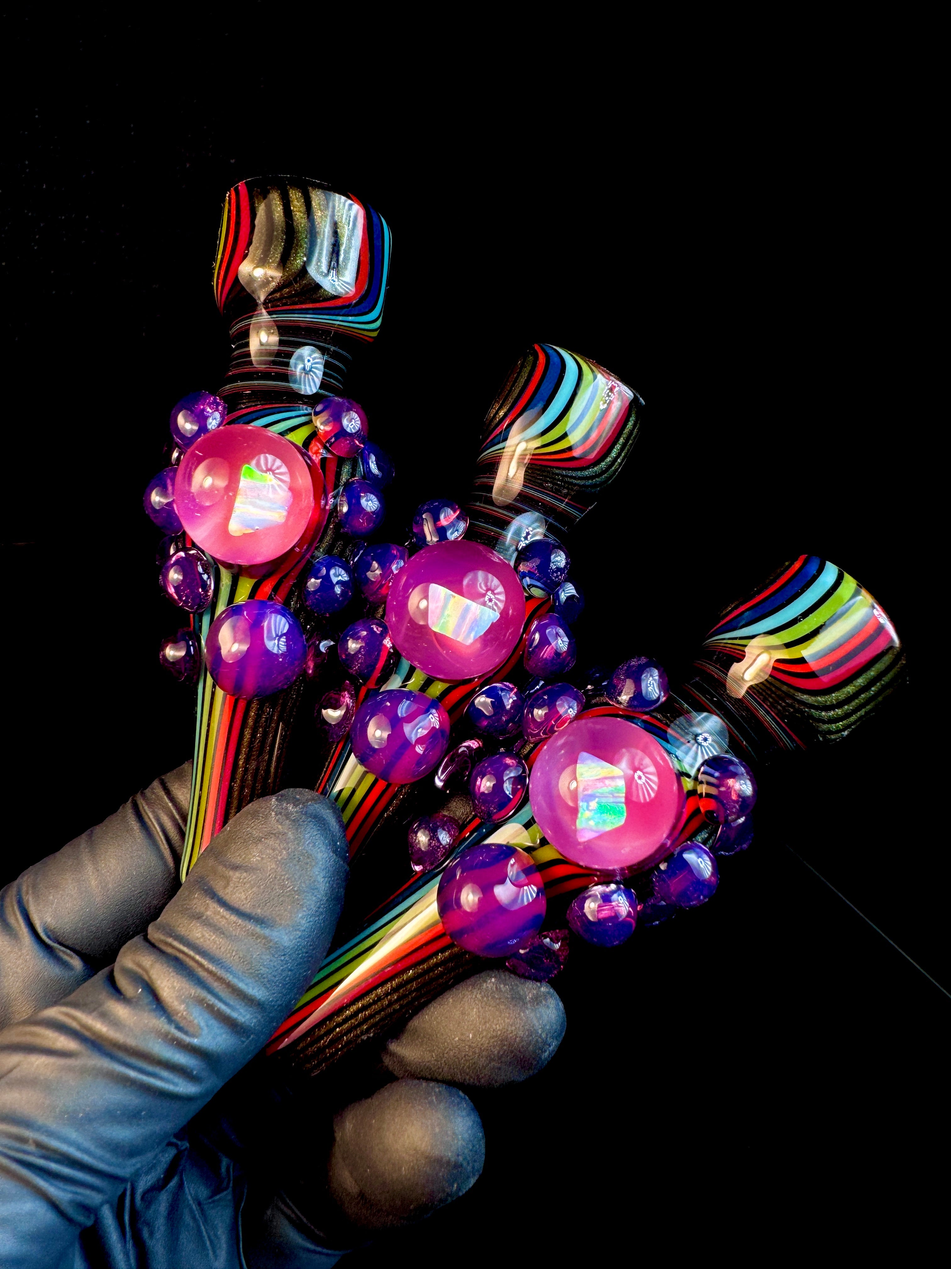 Steel rainbow x Royal jelly opal chillum