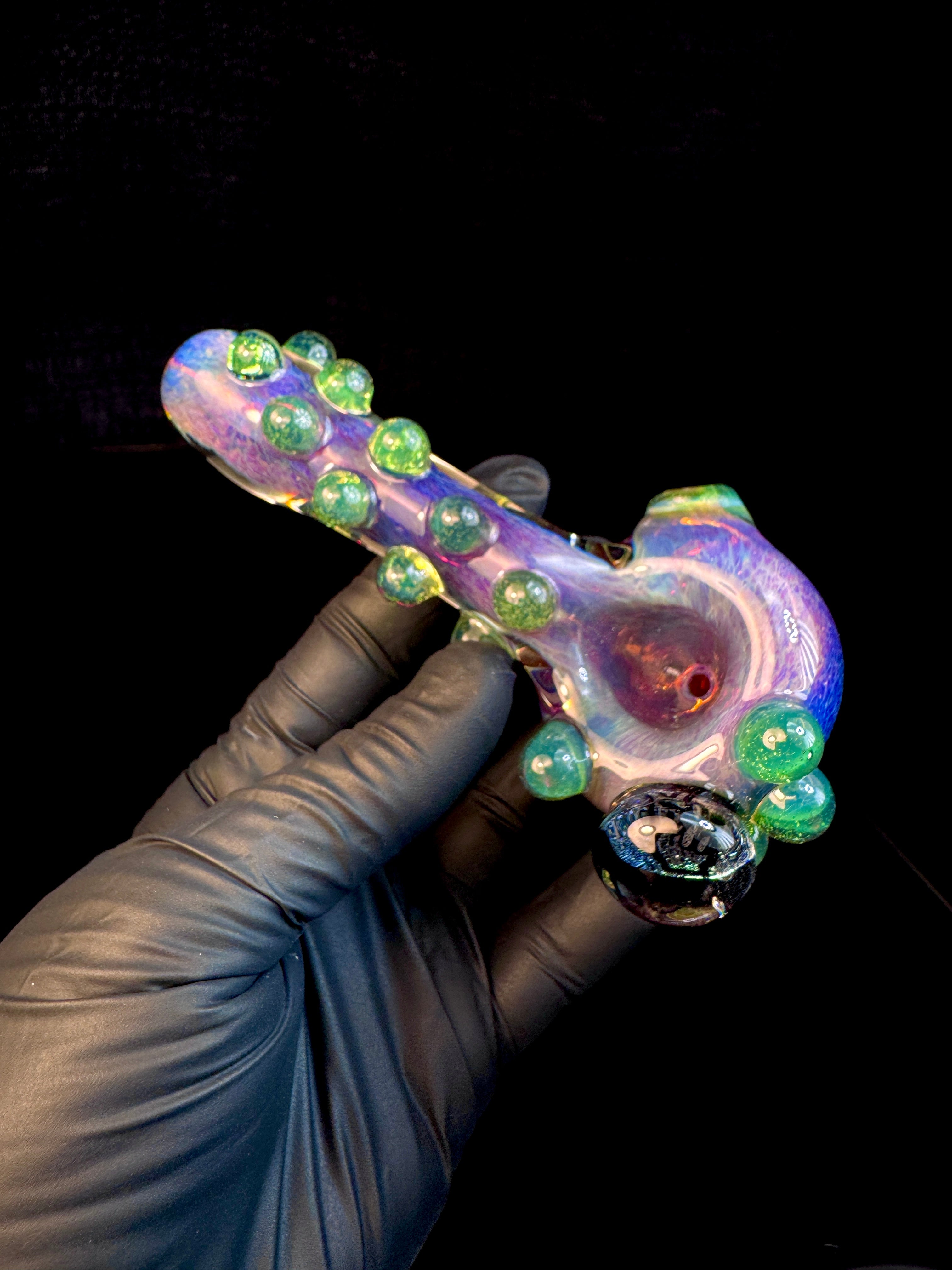Dichroic peace sign spoon