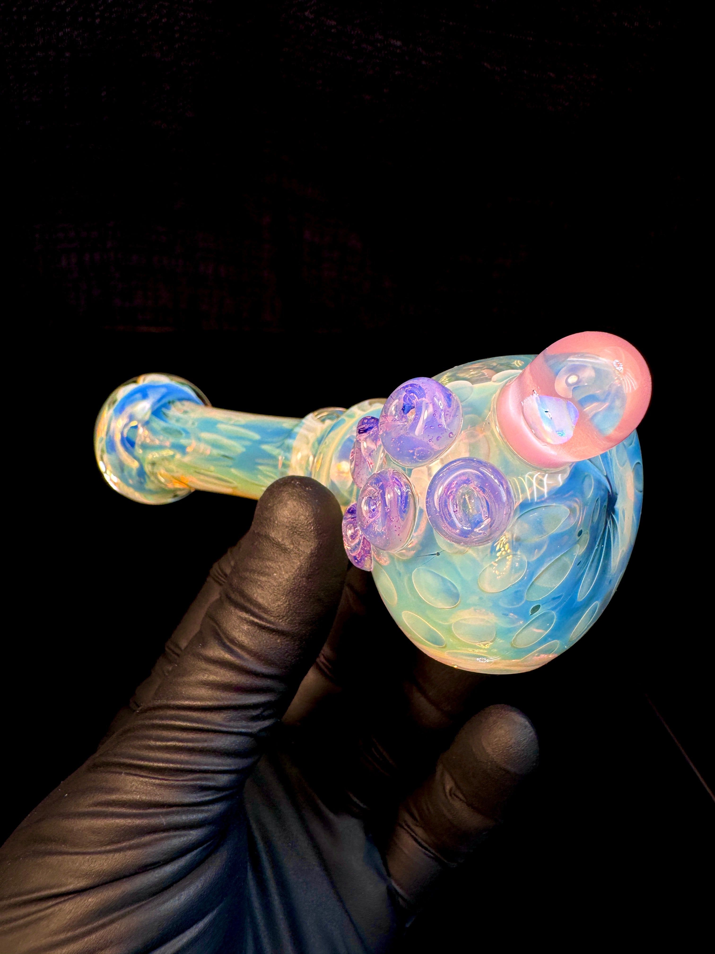 Silver Fume opal spoon x pink slyme