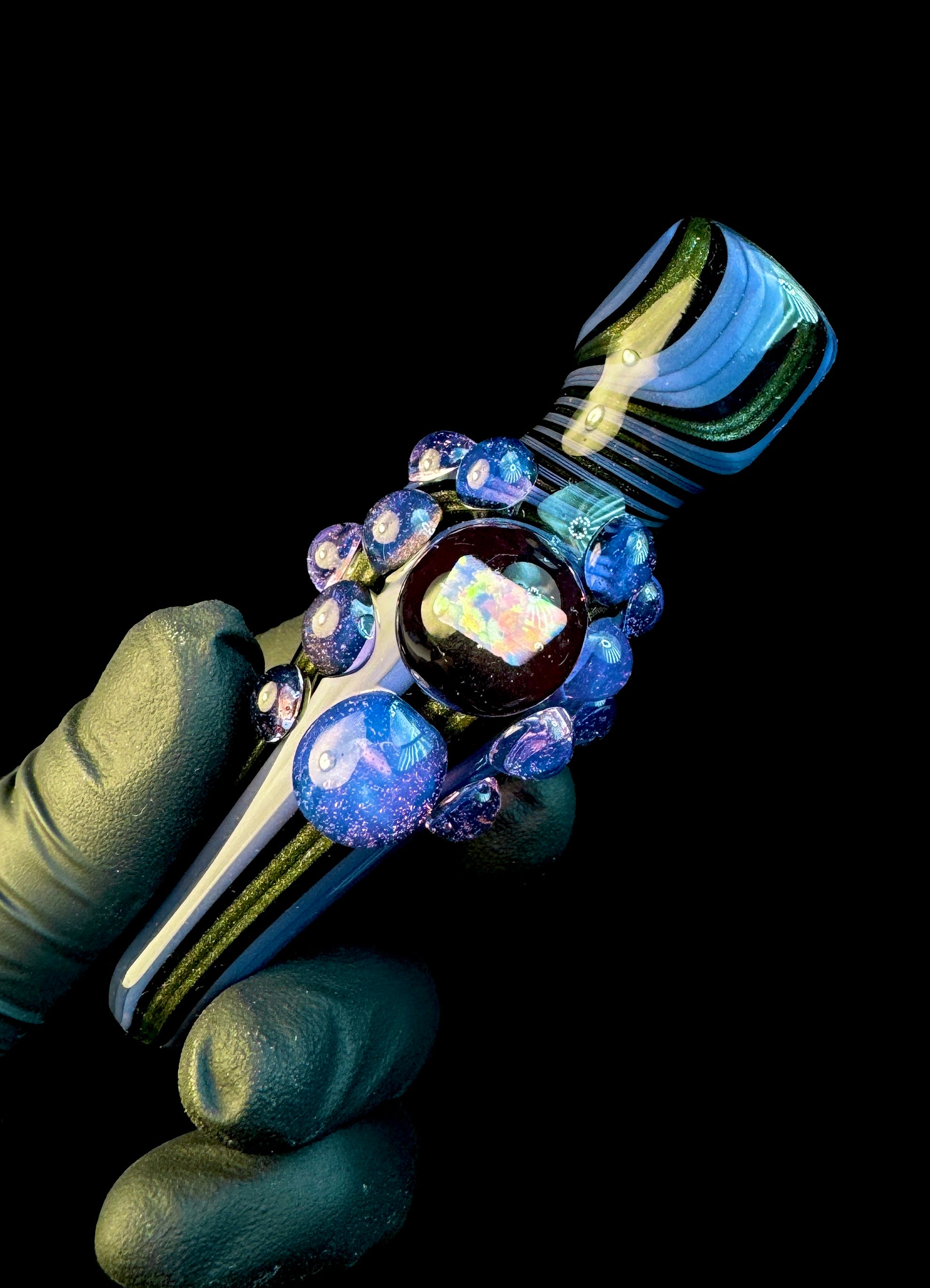 Purple urple steel fade opal chillum