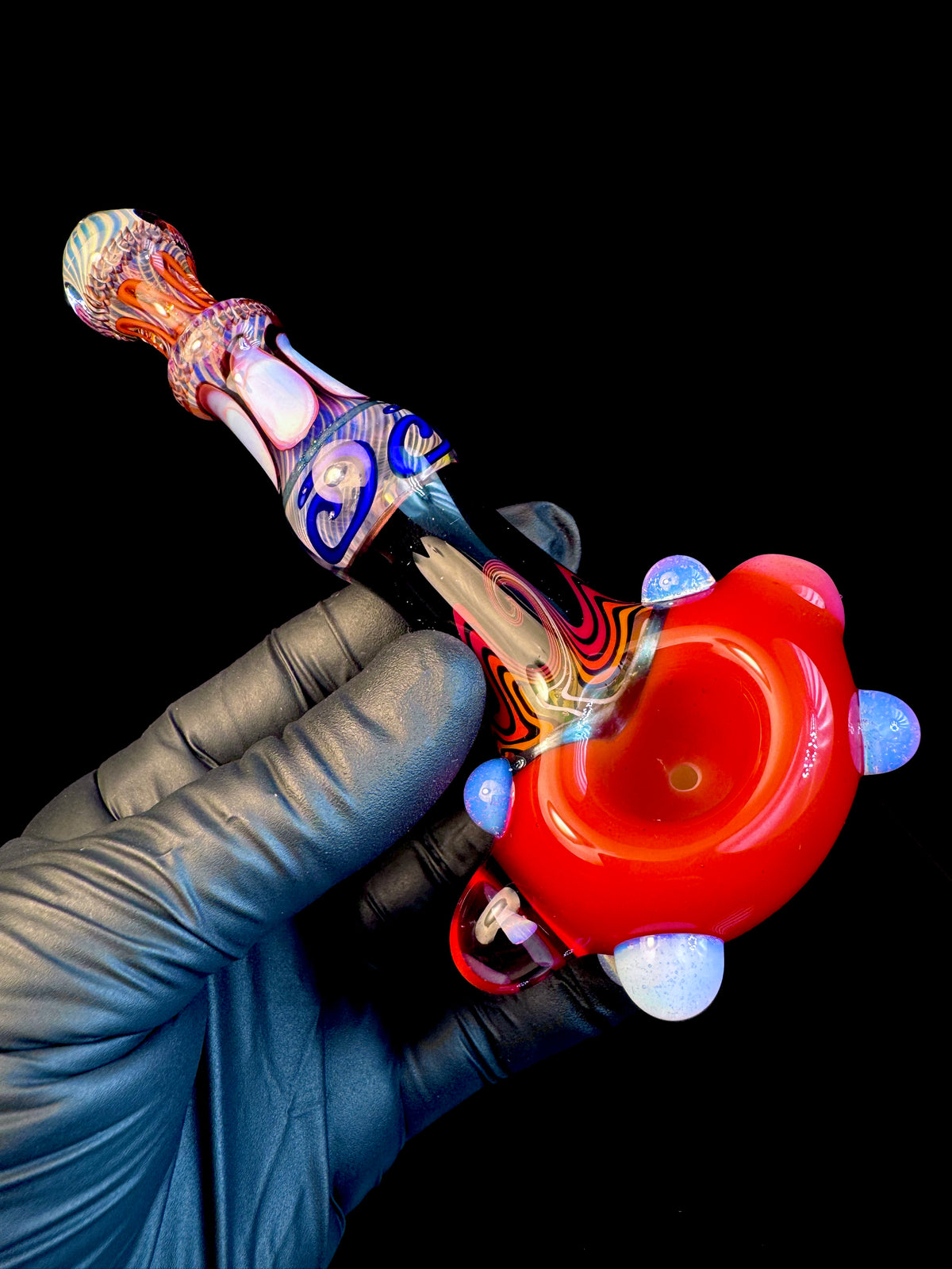 Cherry x Fire fade Wigwag Pipe