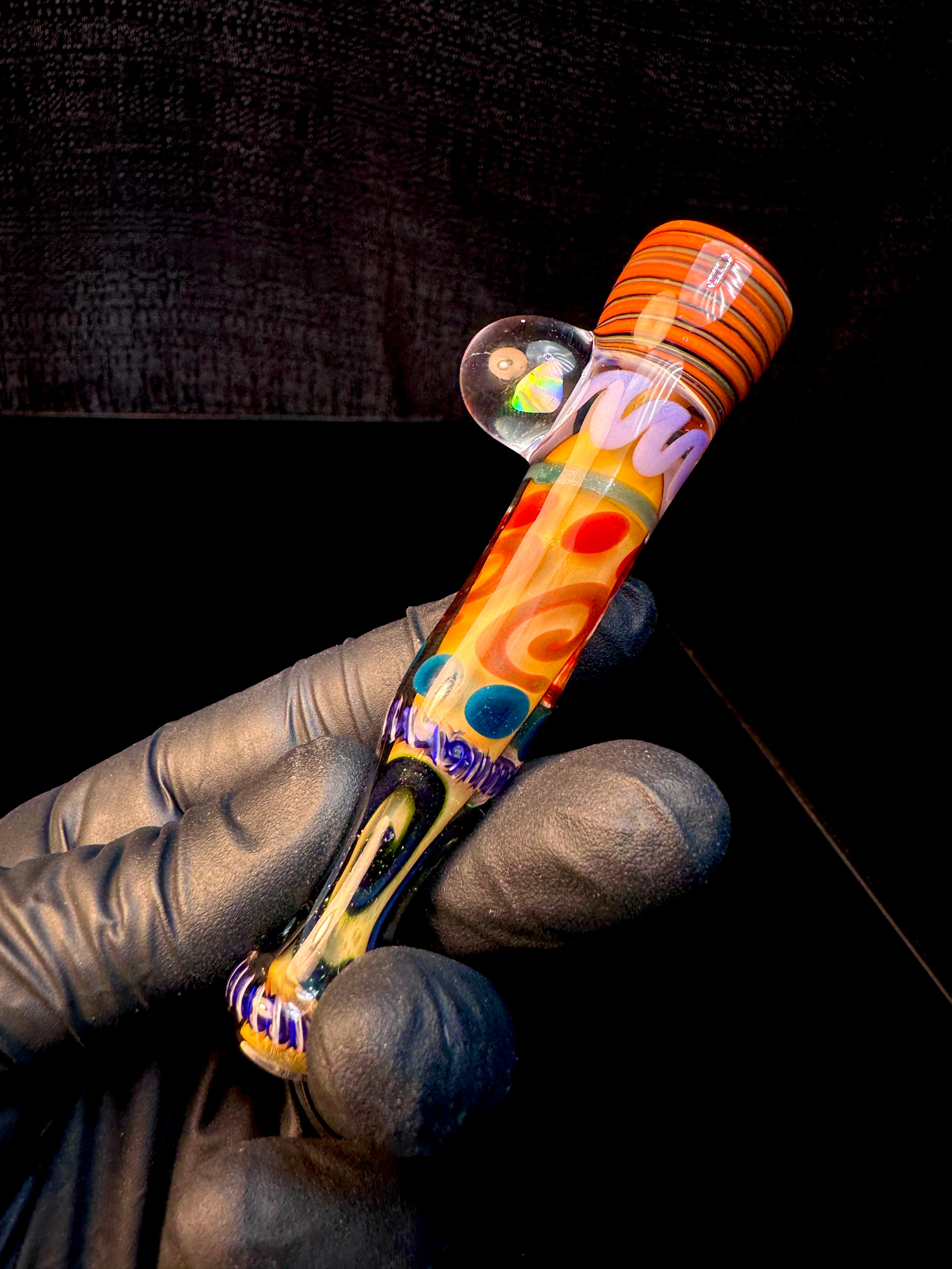 Linework x Gold fumed inside out opal bat