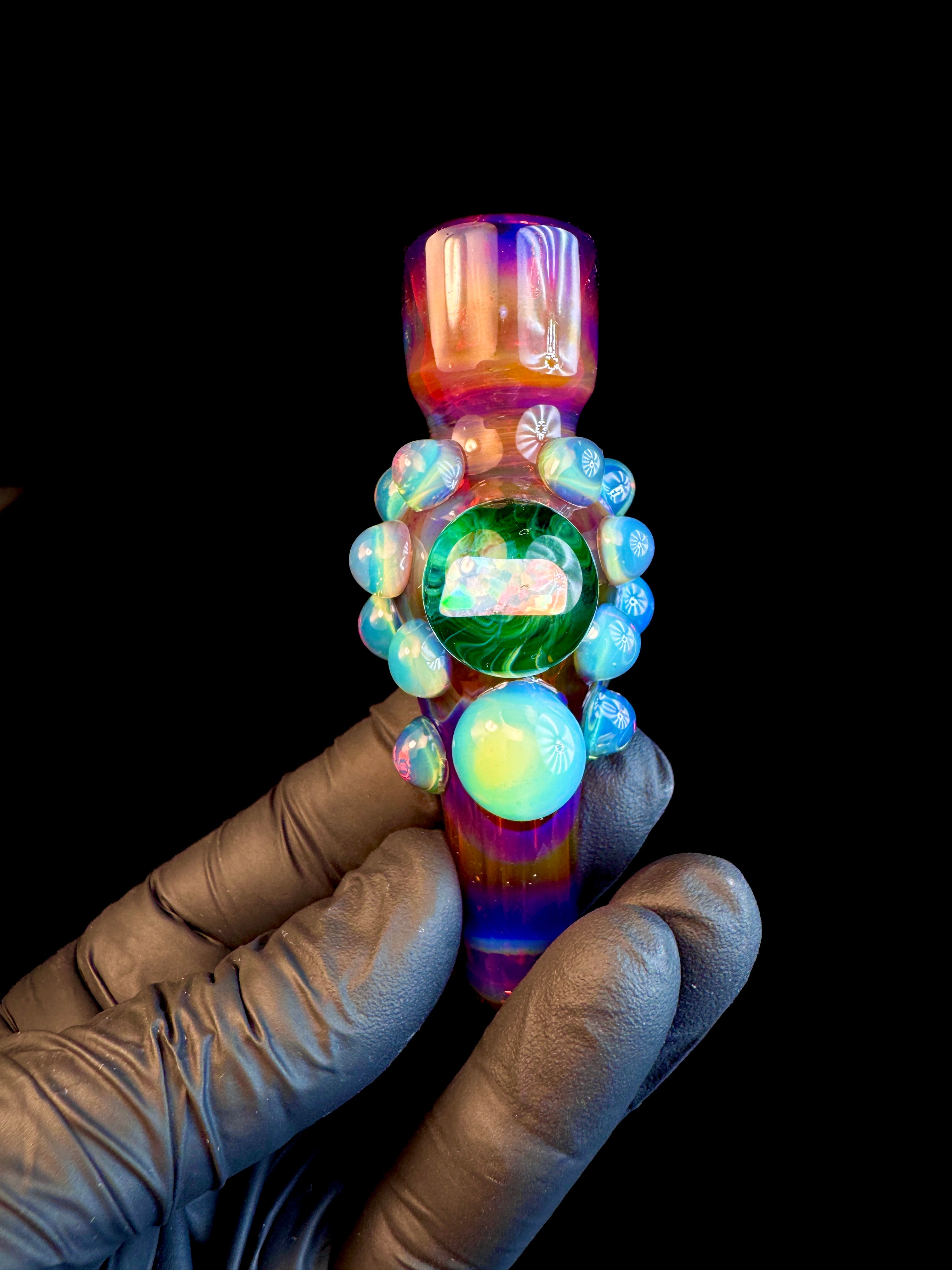 Amber purple x Slyme opal chillum