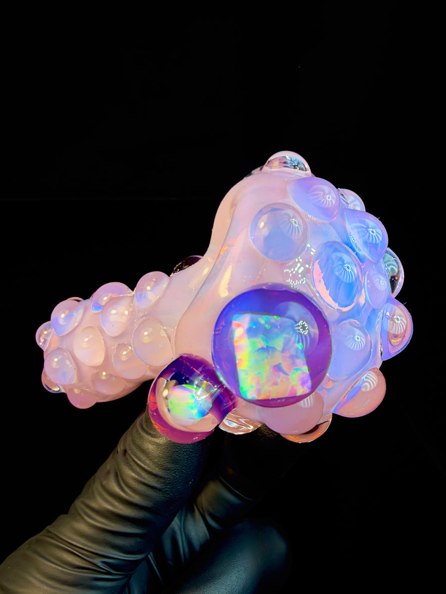 Rose Quartz 2x Opal Pipe