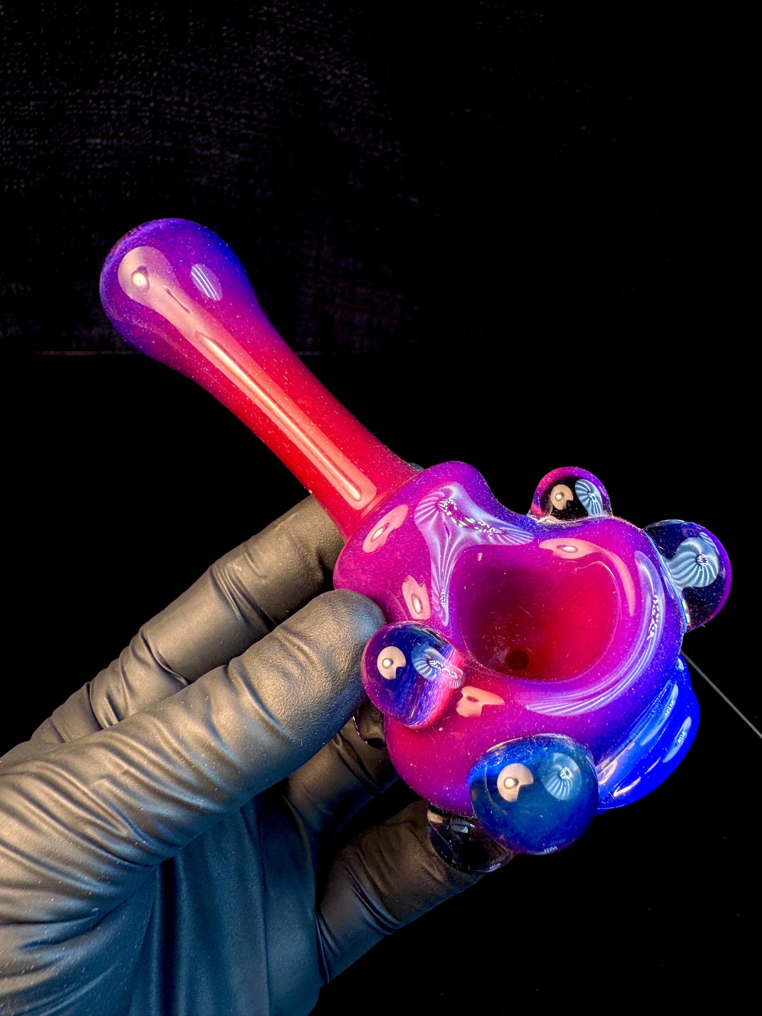Midnight magenta x blue cheese eyeball monster