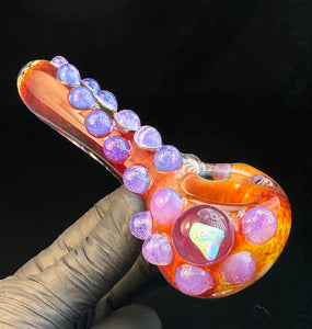 Fire opal pipe