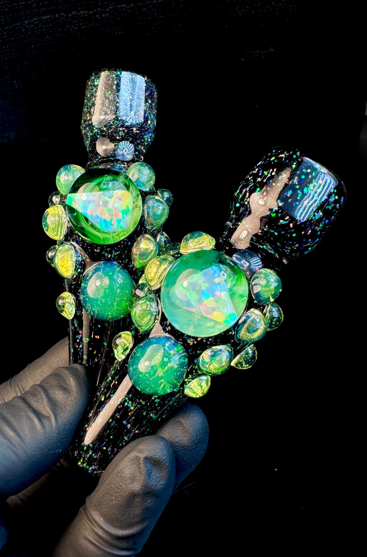 Black Crushed Opal Slyme Chillum