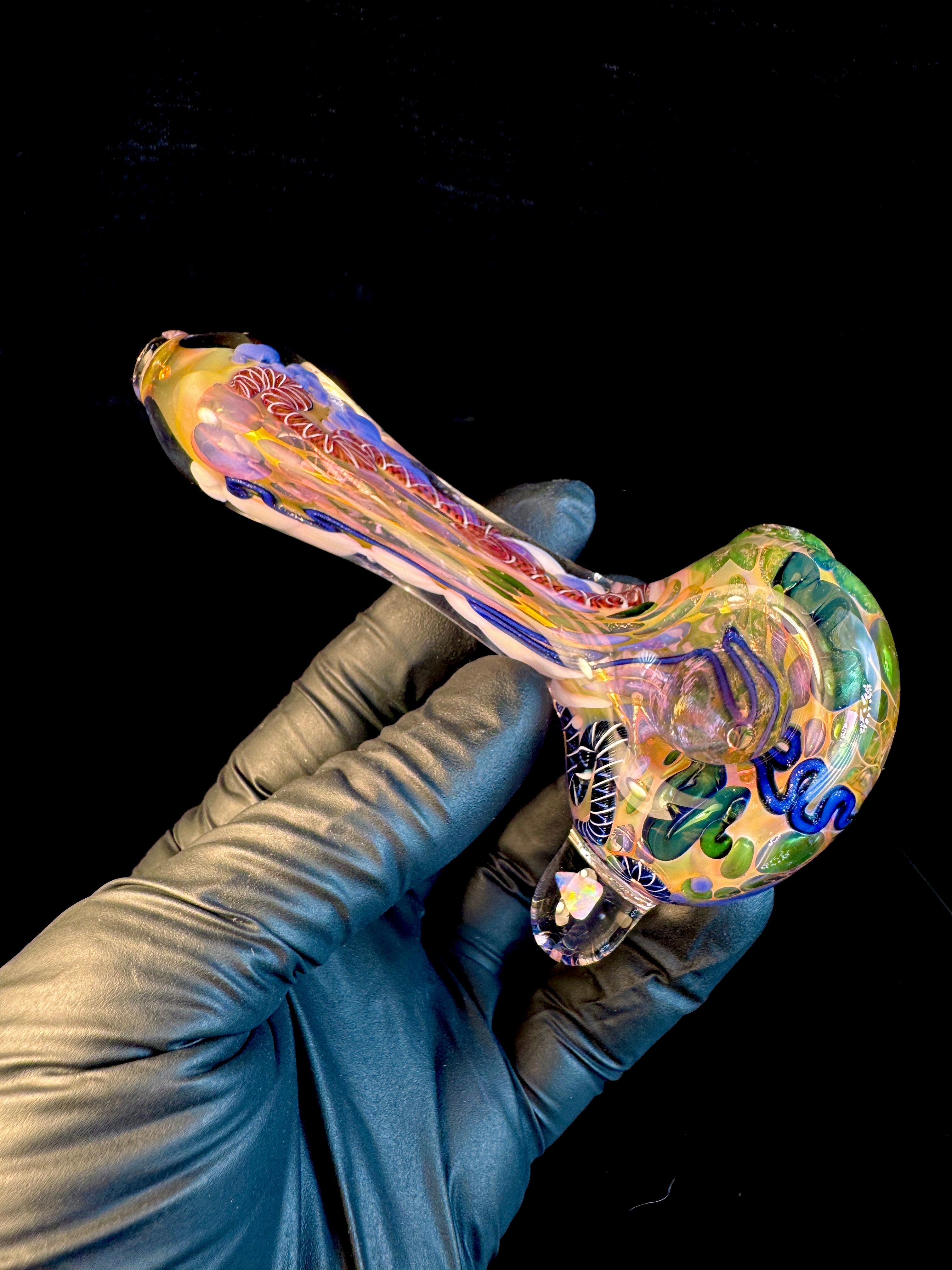 Gold Cane fume opal spoon