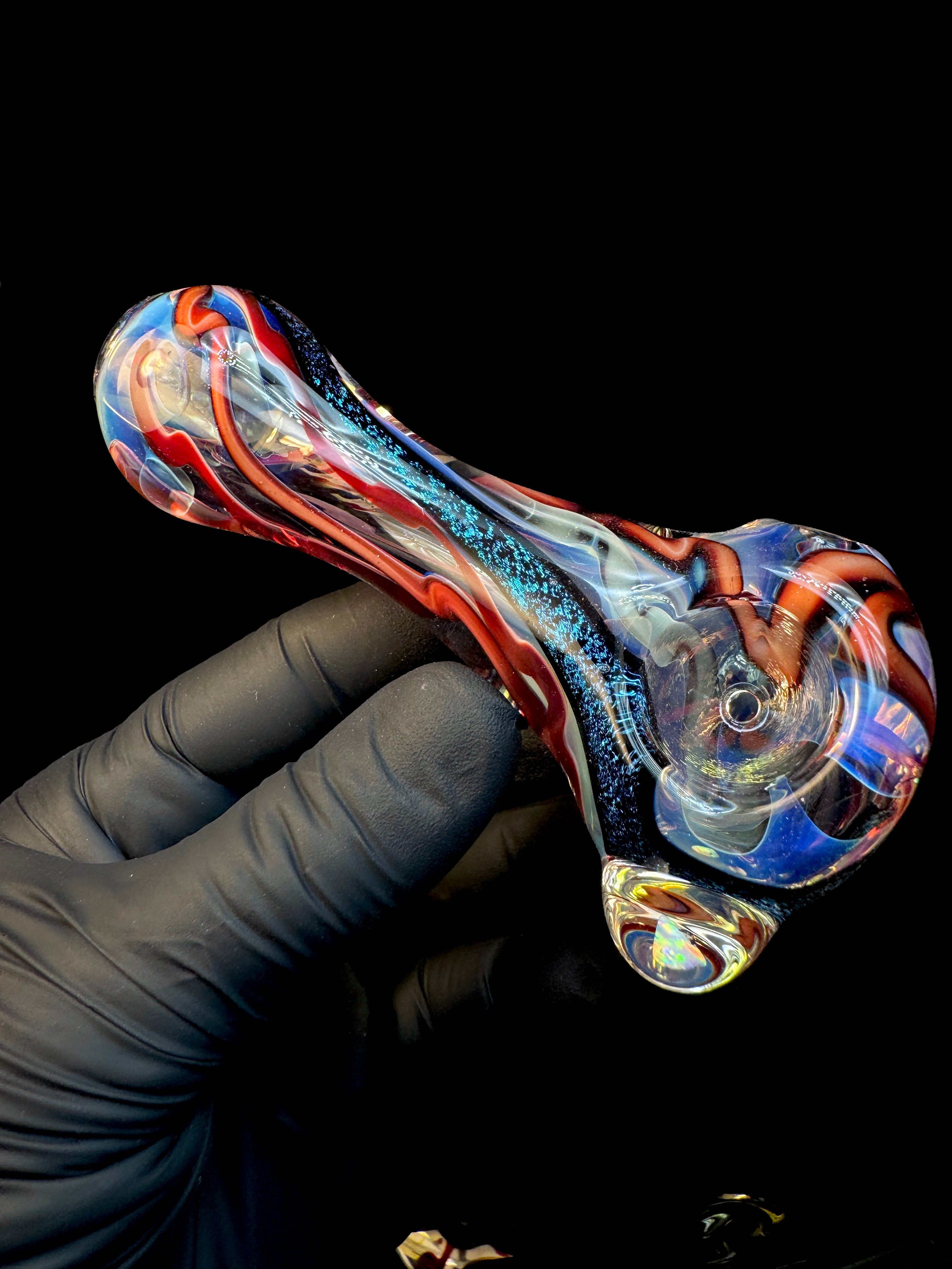 Silver fume dichro mini pipe