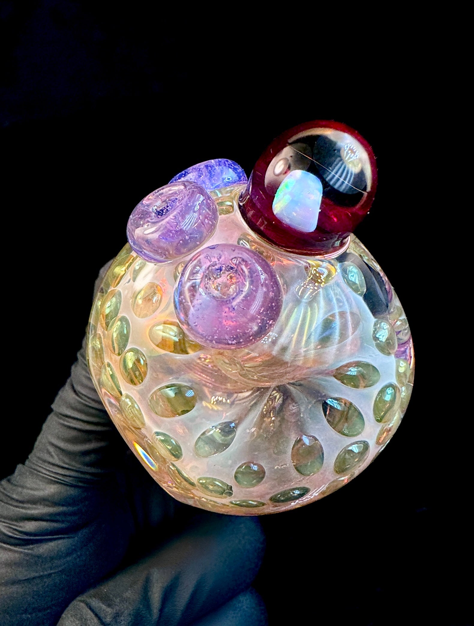 Gold fume x pink slyme opal pipe