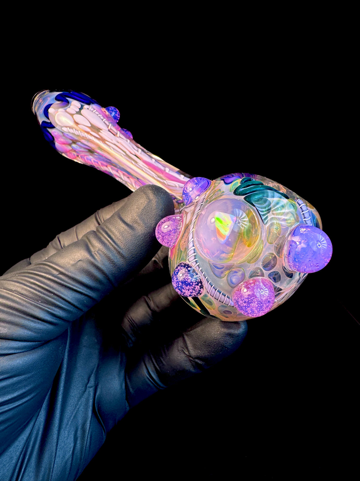 Gold fume x Pink slyme Premo Fume Cane Spoon