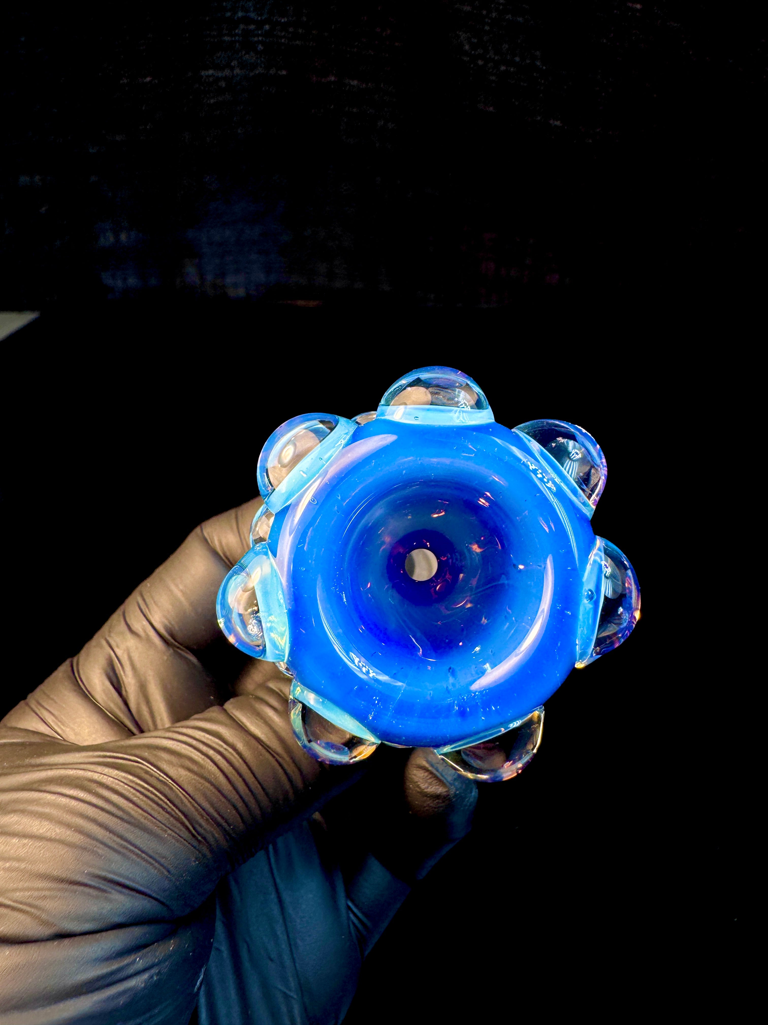 14mm Ghost blue dot bowl