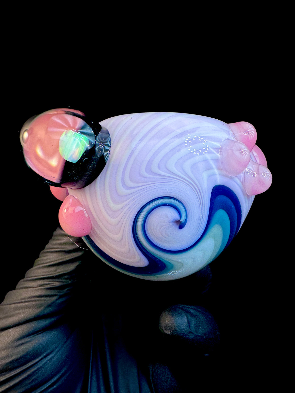 Twisted Glass opal pipe