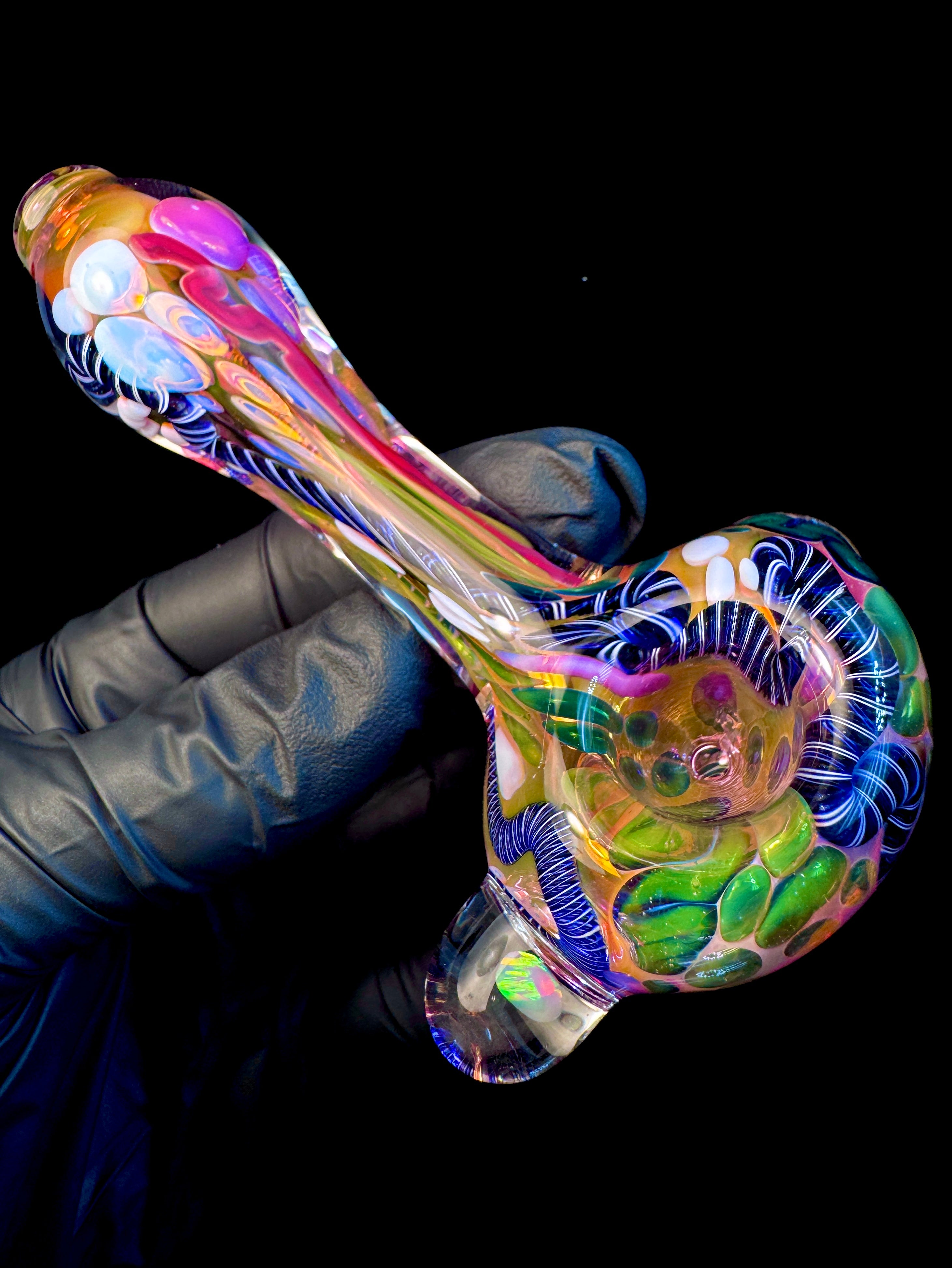 Gold Cane fume opal spoon