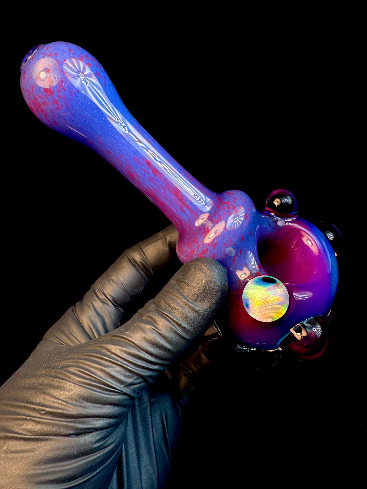 Midnight magenta opal eyeball monster