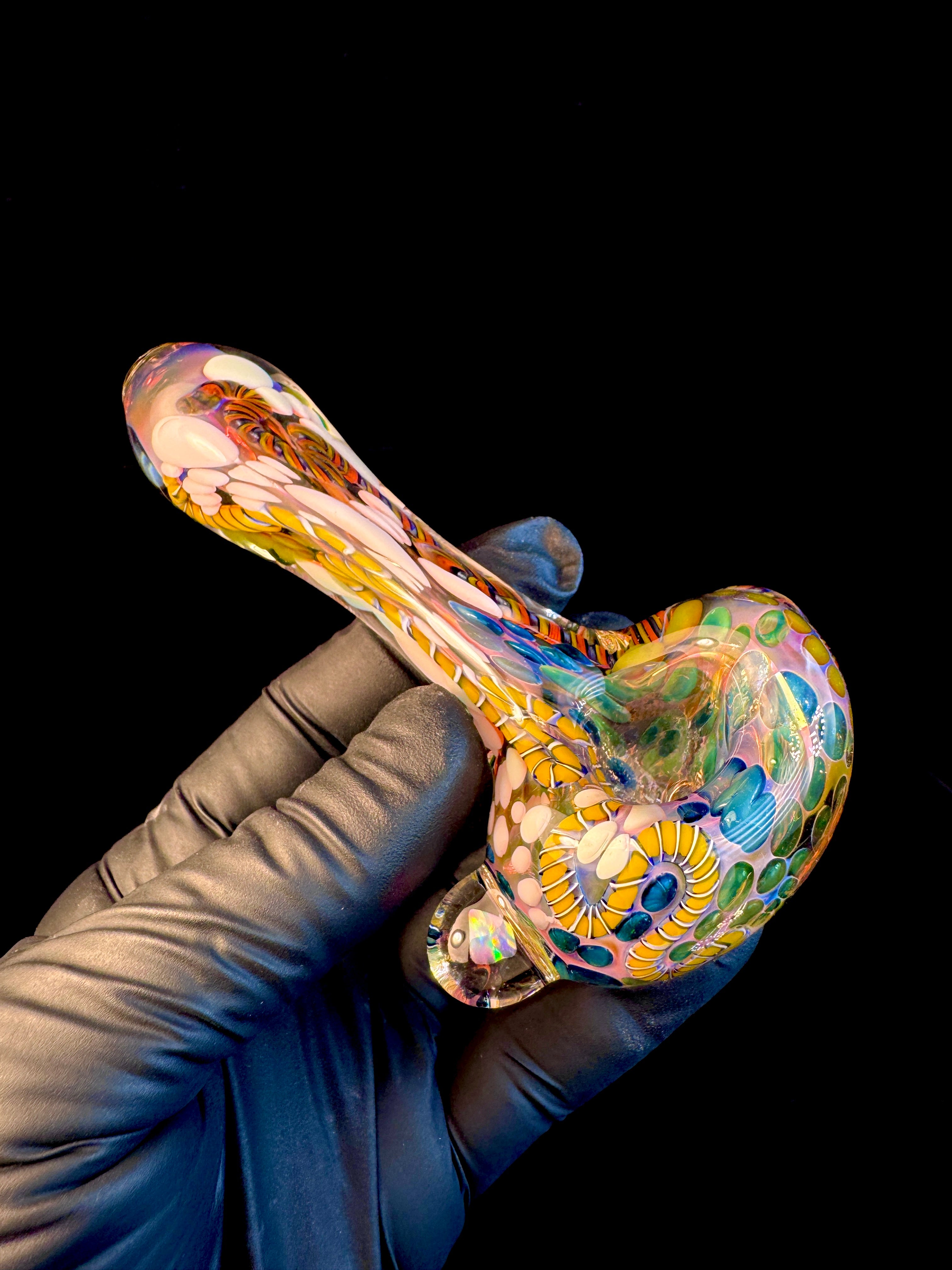 Gold Cane fume opal spoon