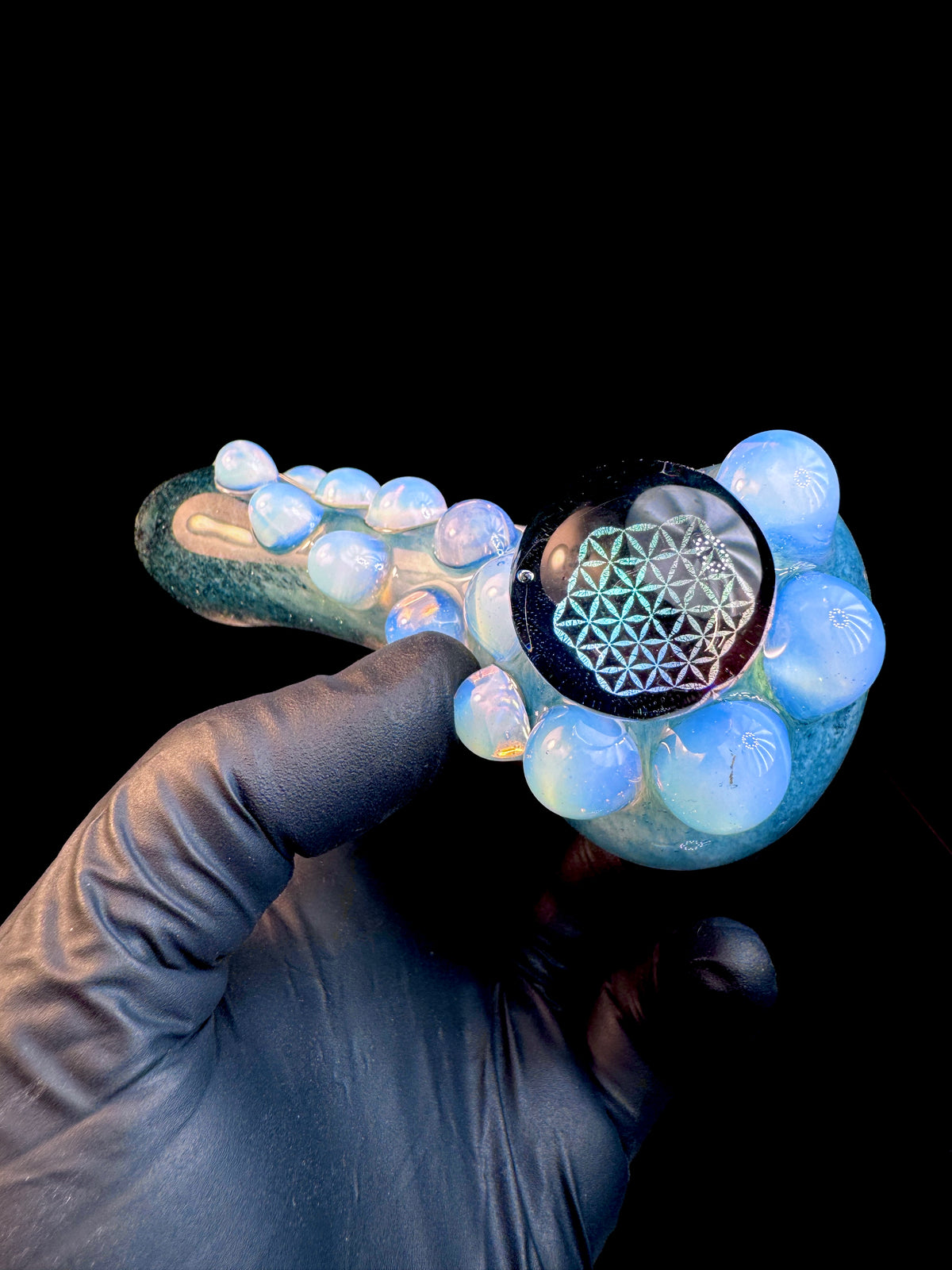 Dichroic Sacred geometry spoon