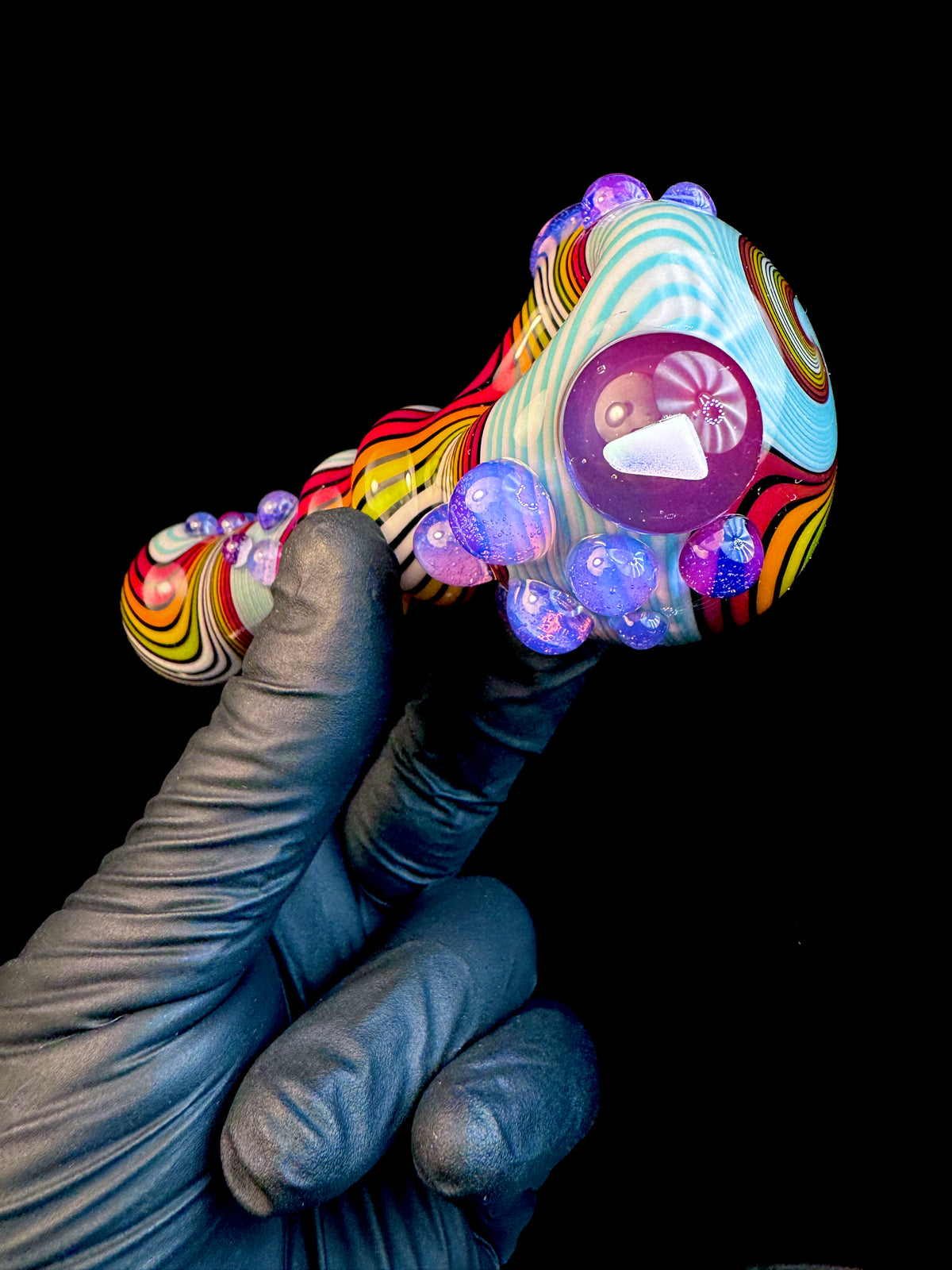 Twisted Glass opal pipe