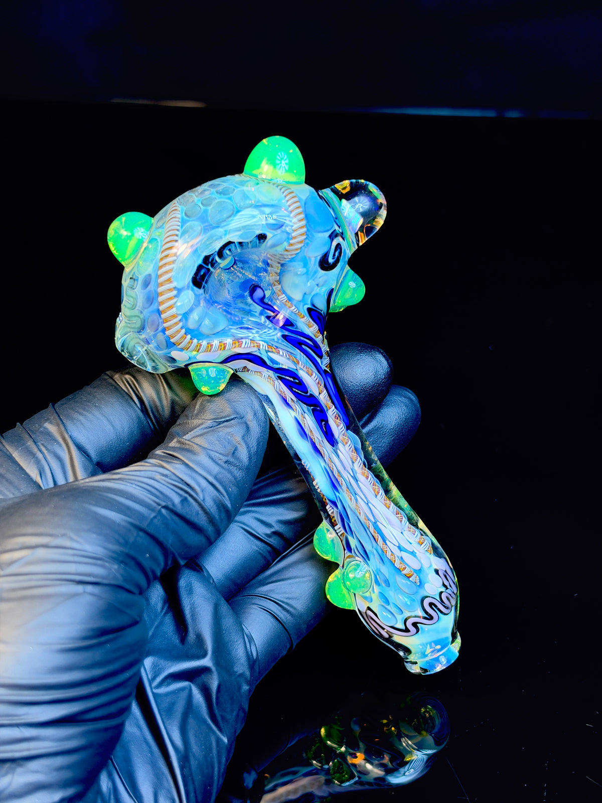 Slyme dot Silver Fume Premo Cane Spooon