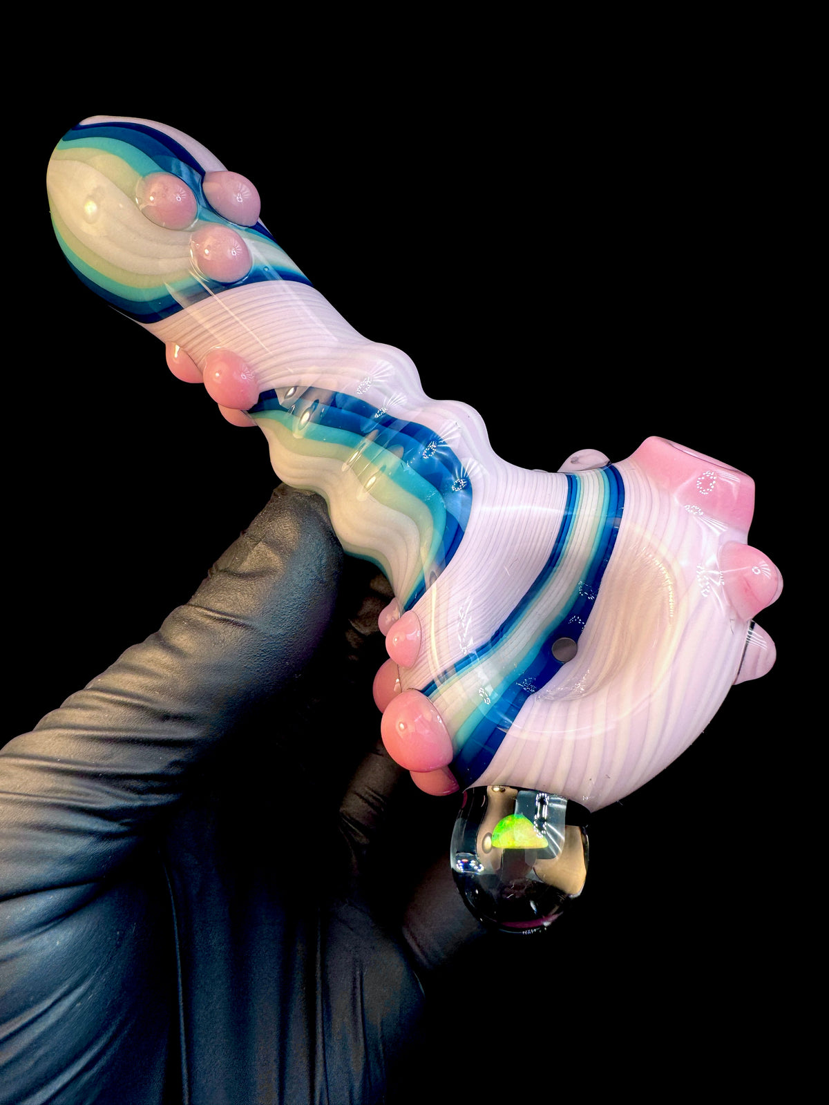 Twisted Glass opal pipe