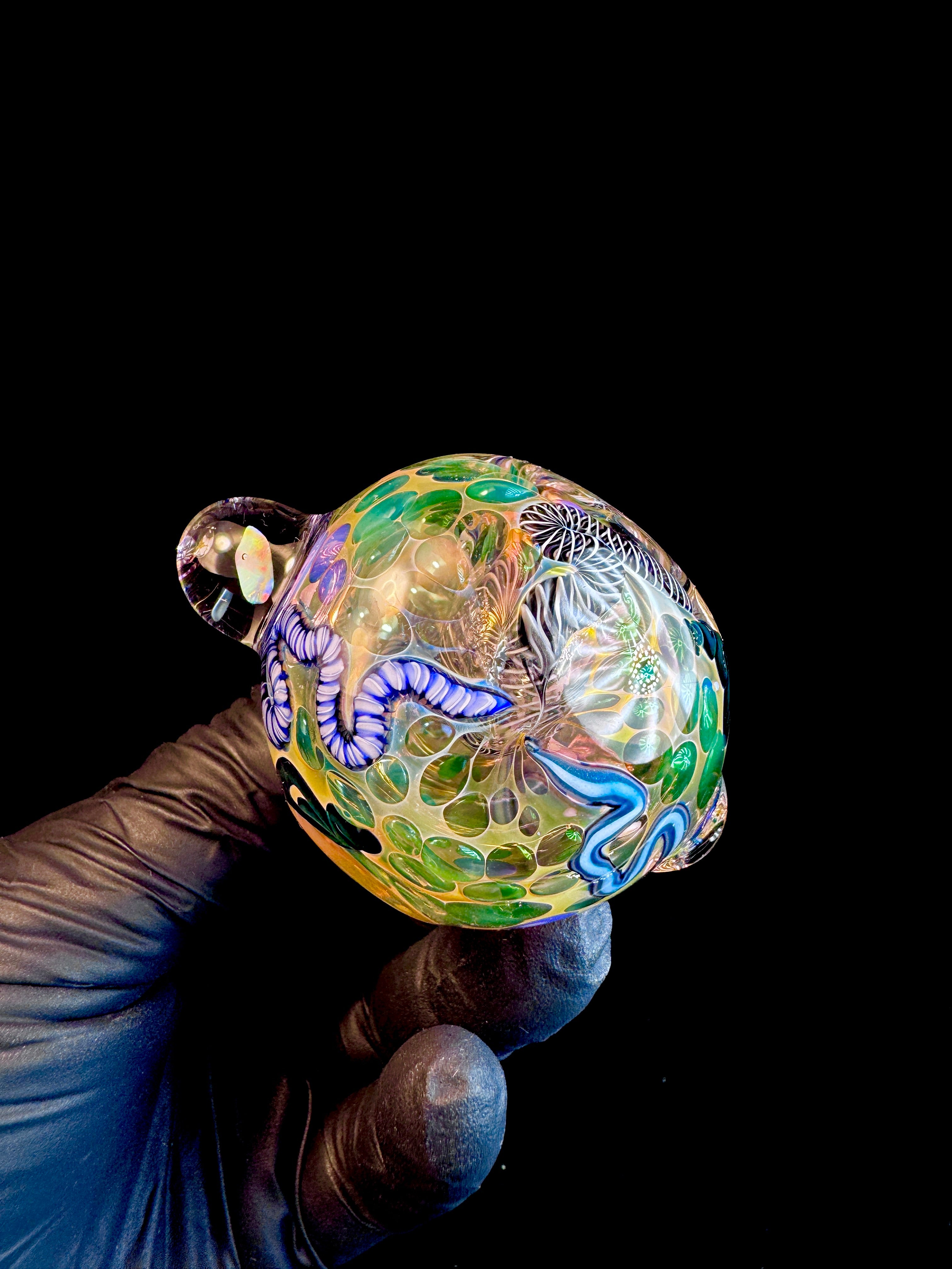 Gold Cane fume opal spoon
