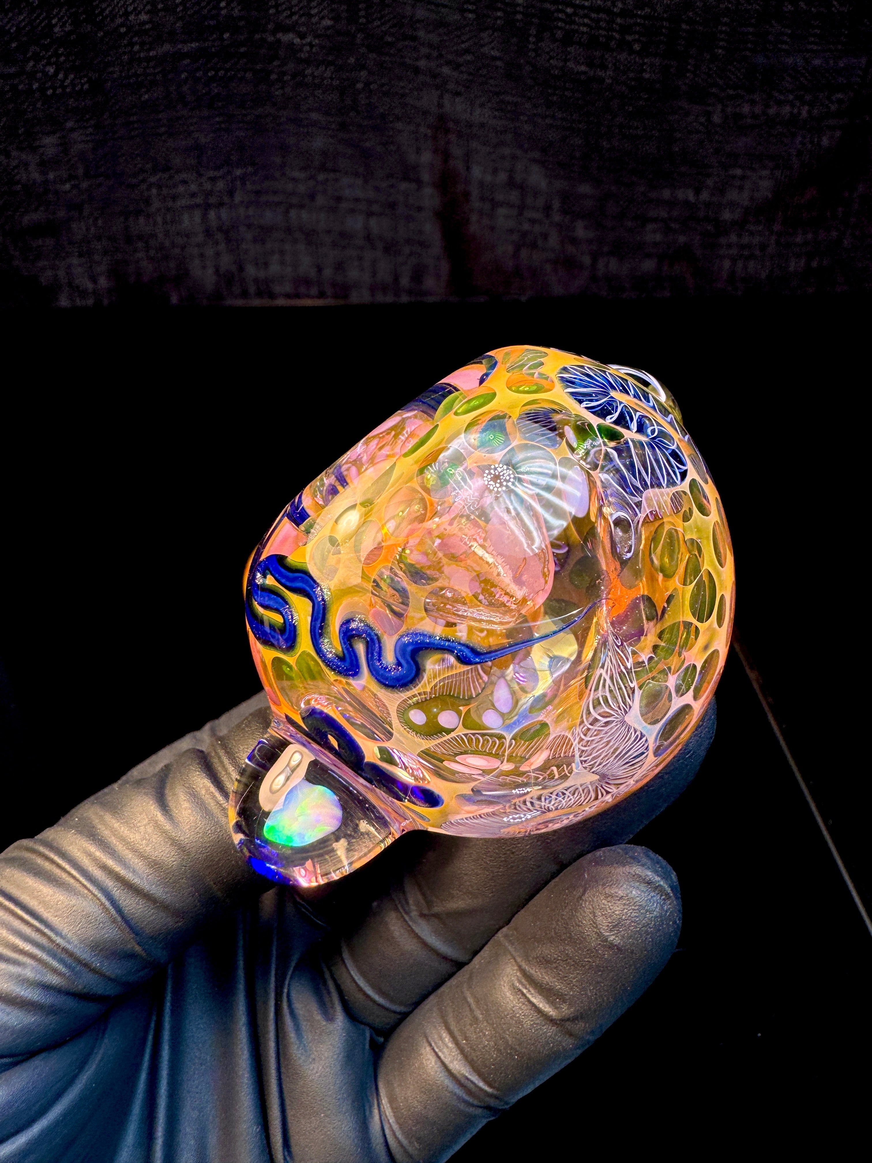 Gold Cane fume opal spoon