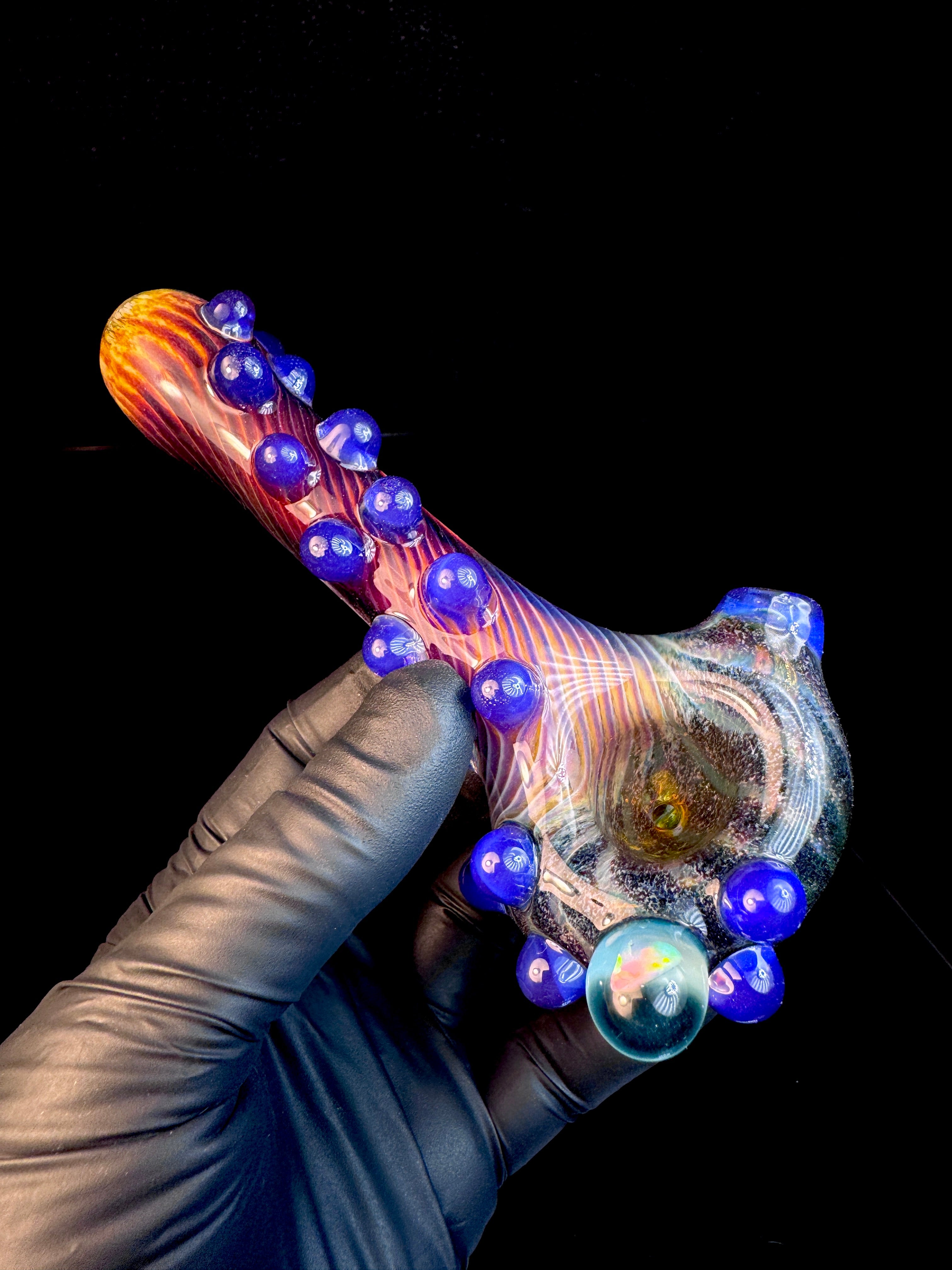 Nebula x burnt fire Striped Opal Pipe