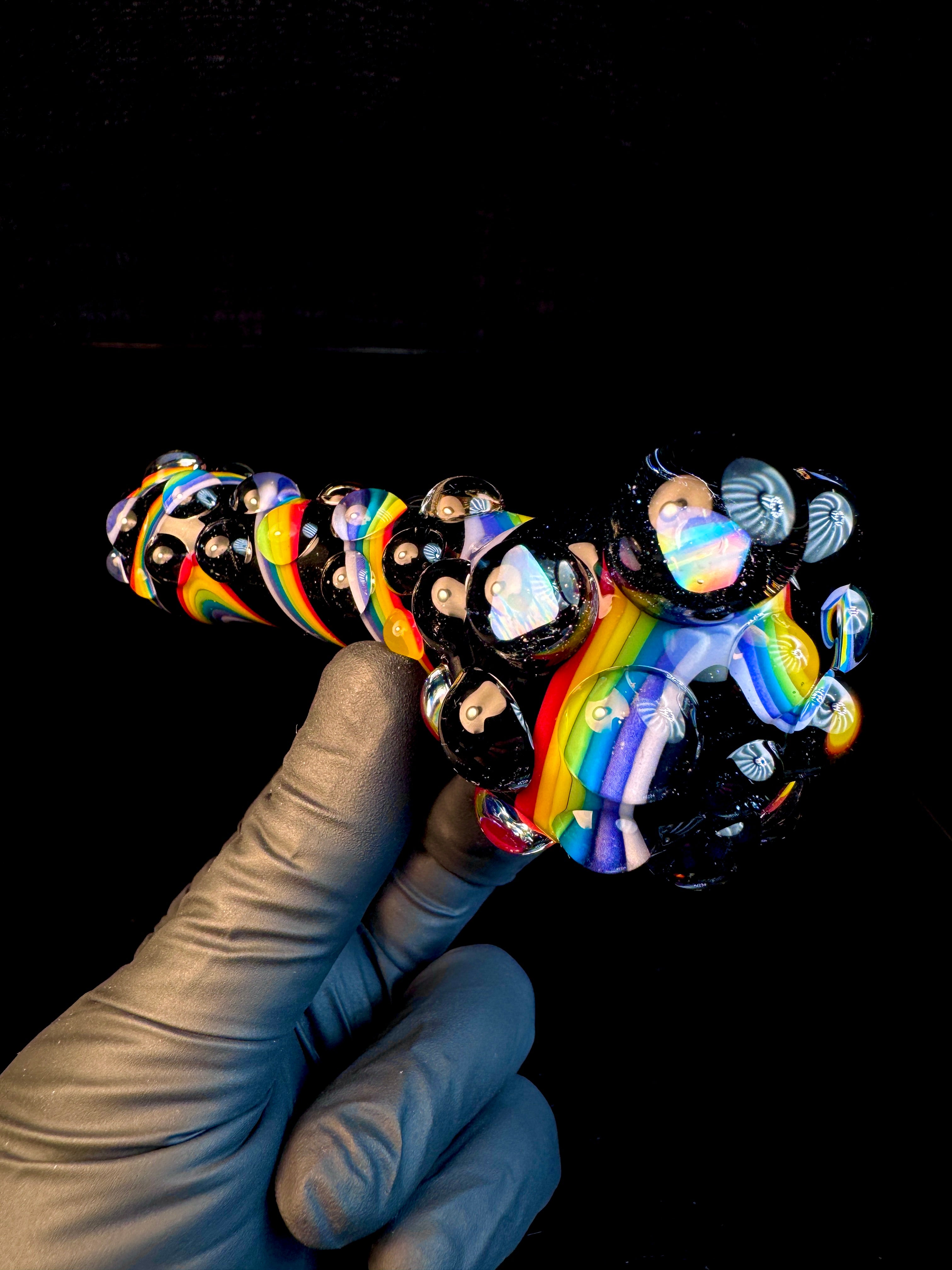 Twisted opal spoon