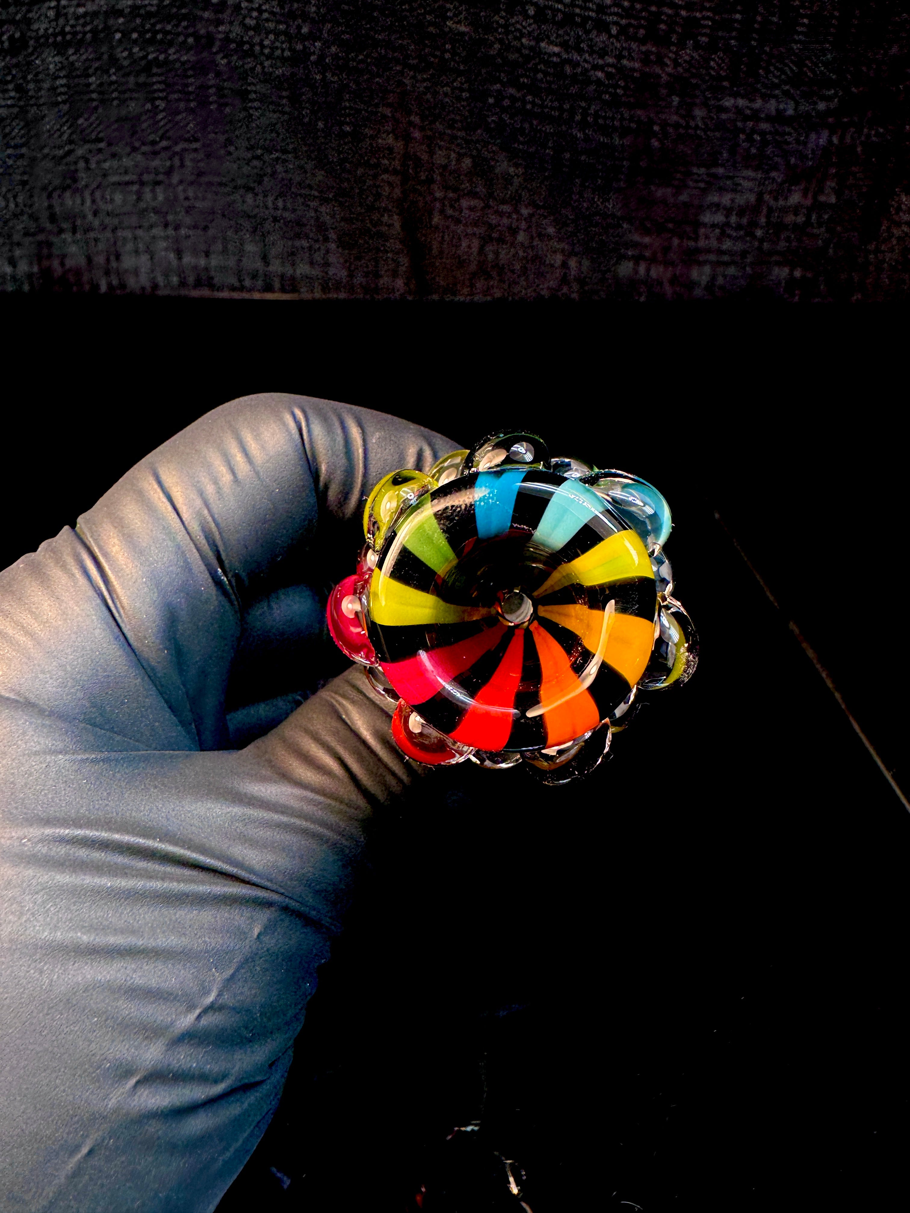 10mm dark rainbow dot bowl