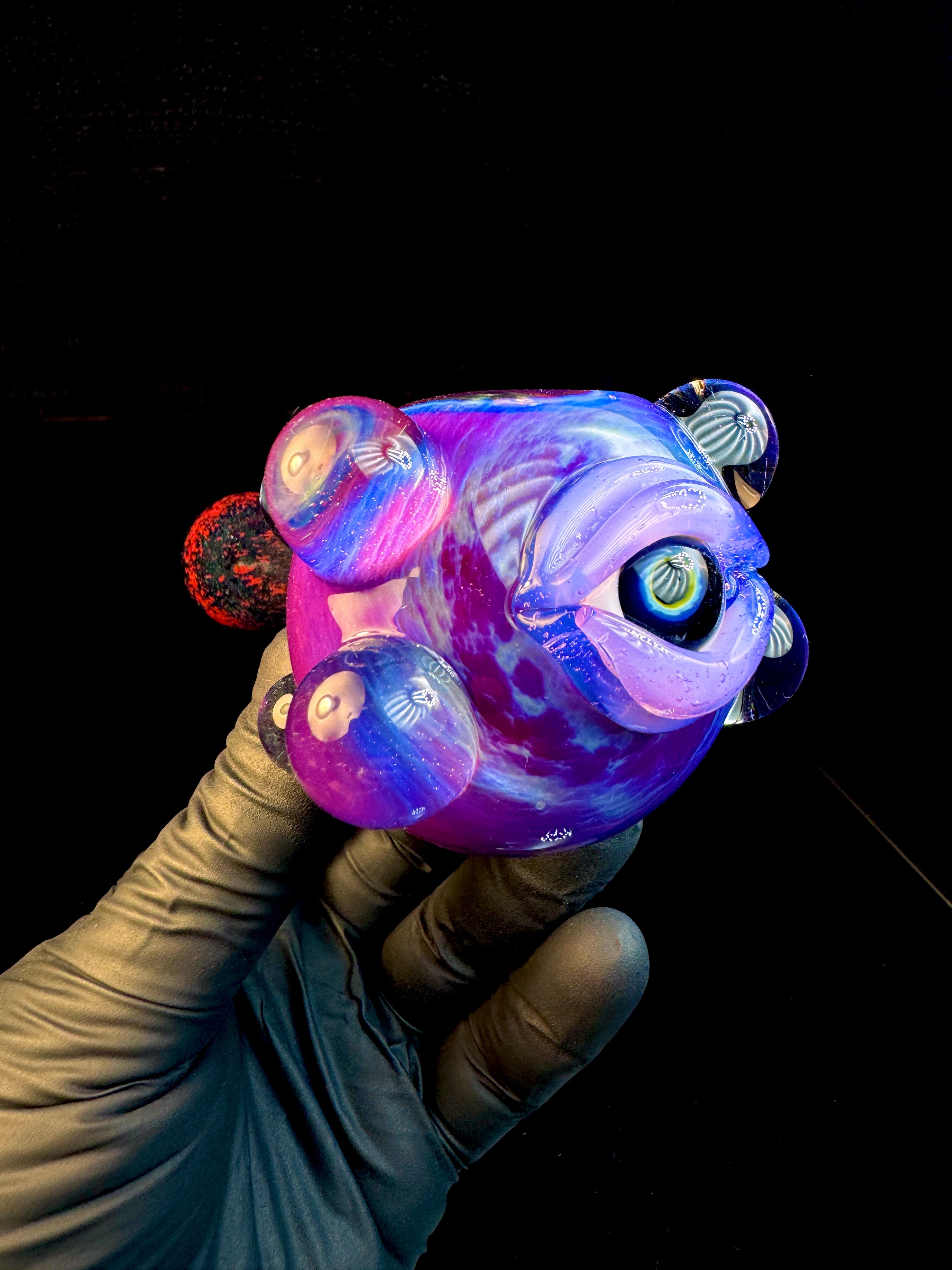 Midnight magenta x Blue stardust eyeball monster