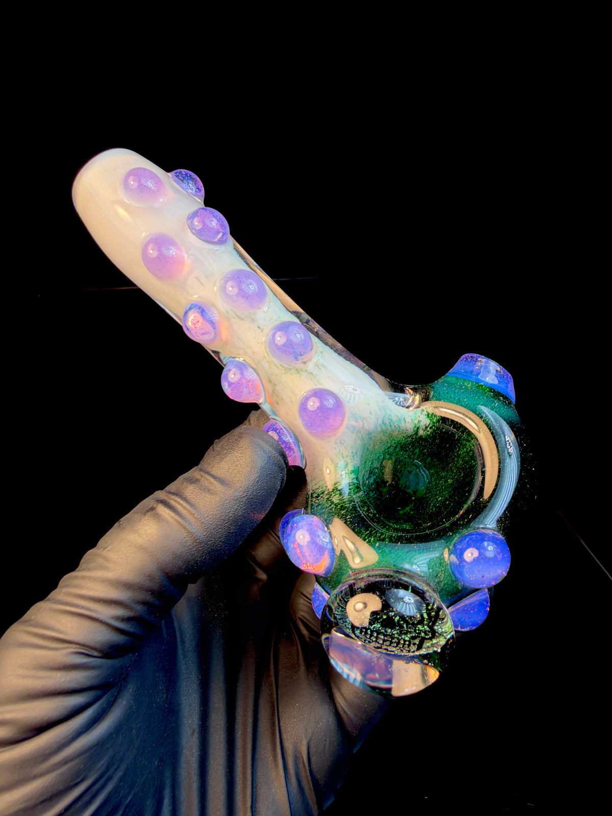 Dichroic Sugar skull spoon