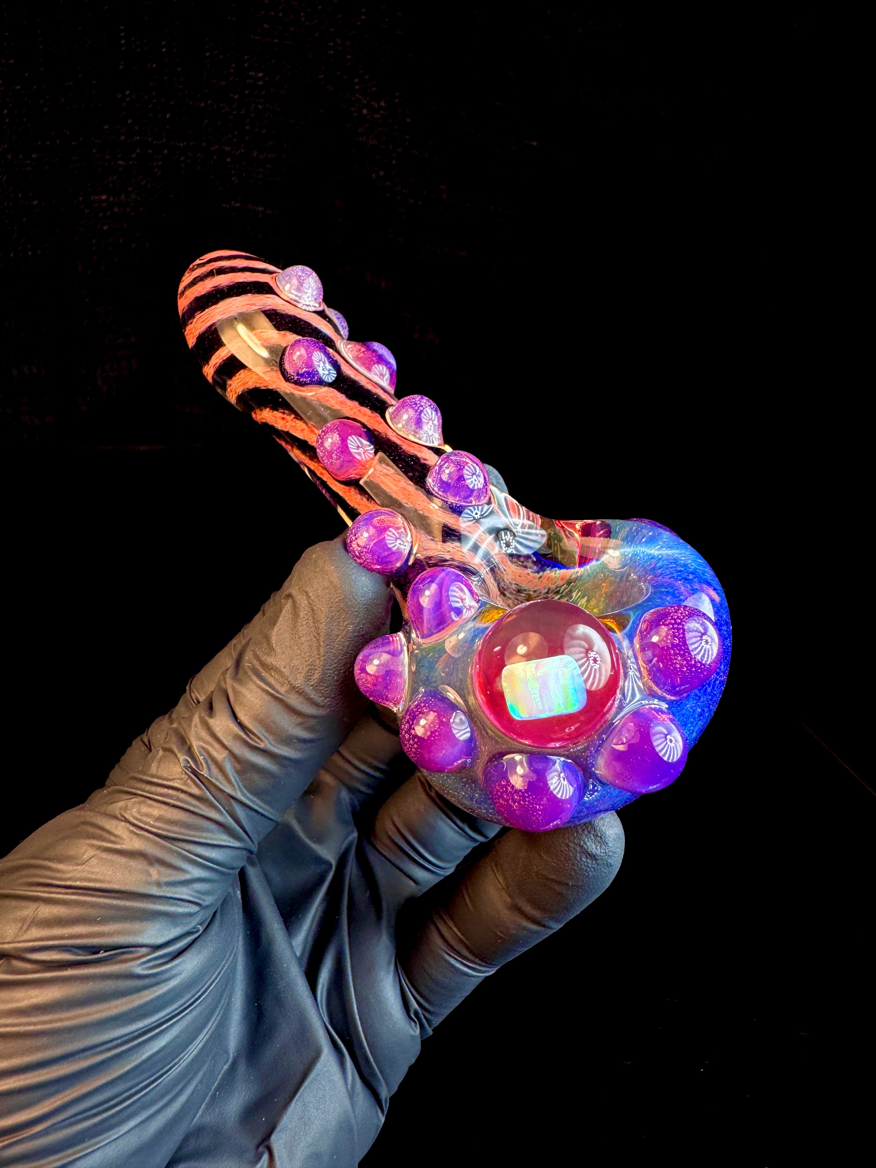 Amber purple x fripidy striped opal pipe