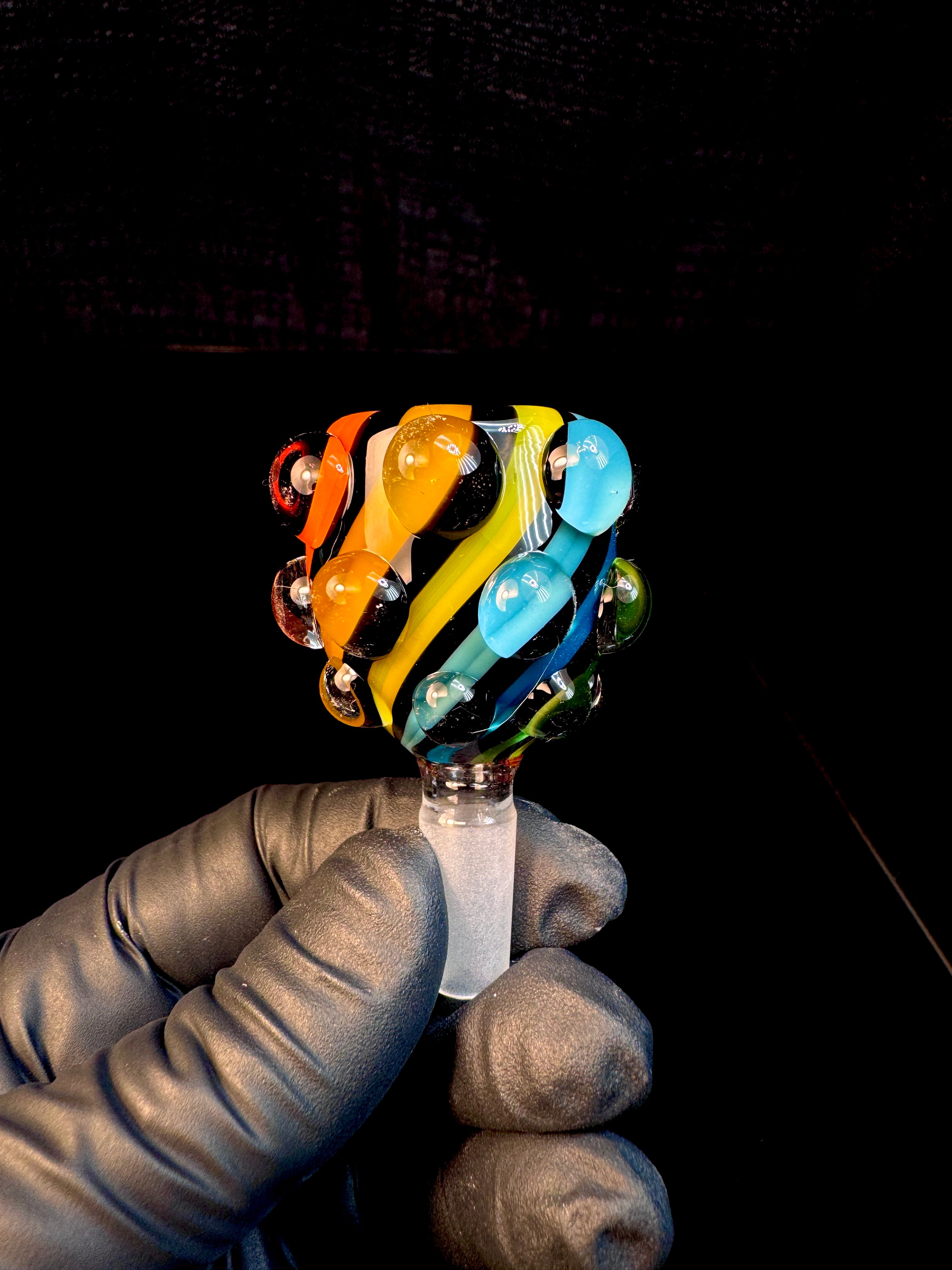 10mm dark rainbow dot bowl