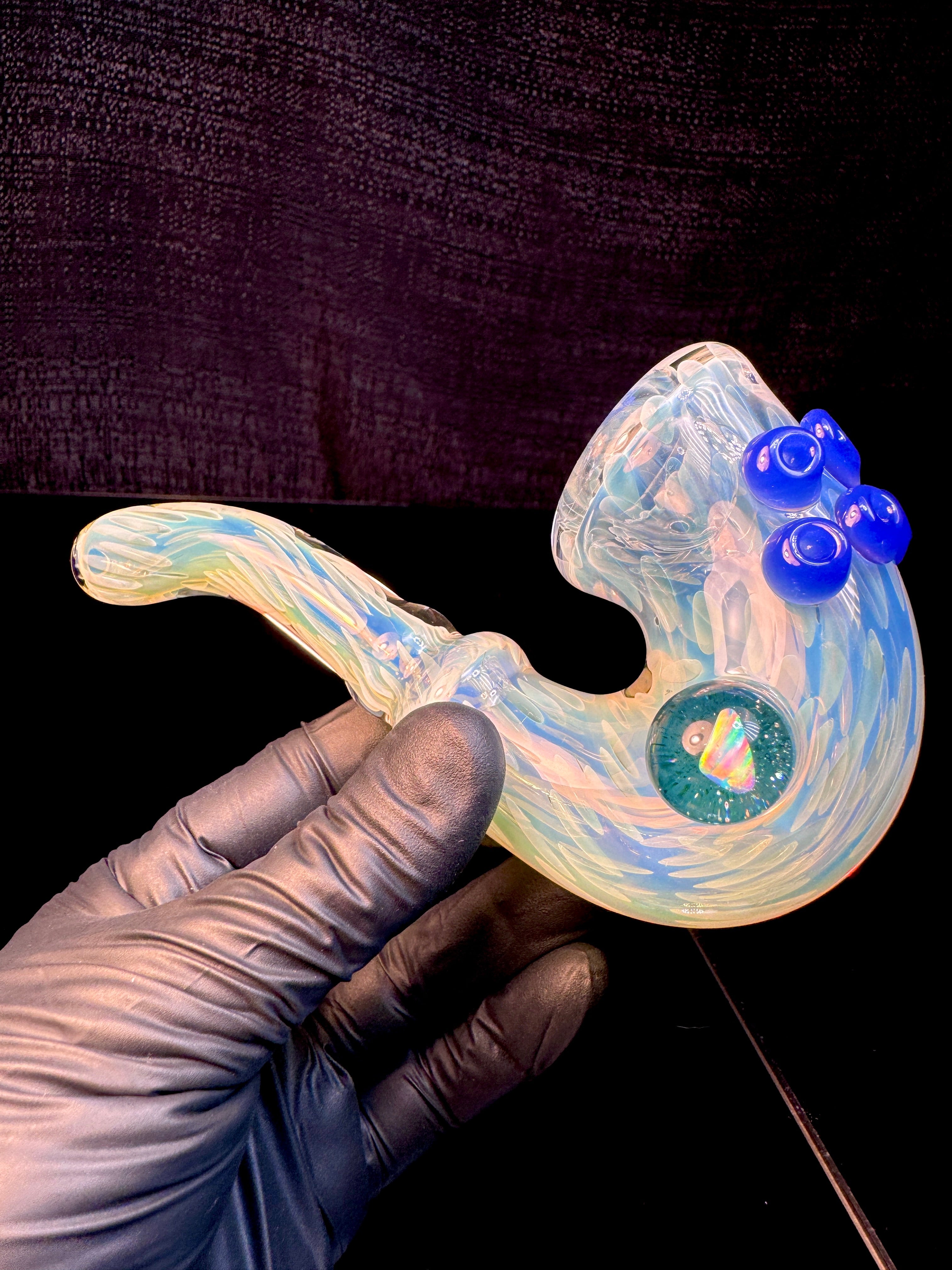 Silver fume x blue cheese opal lock